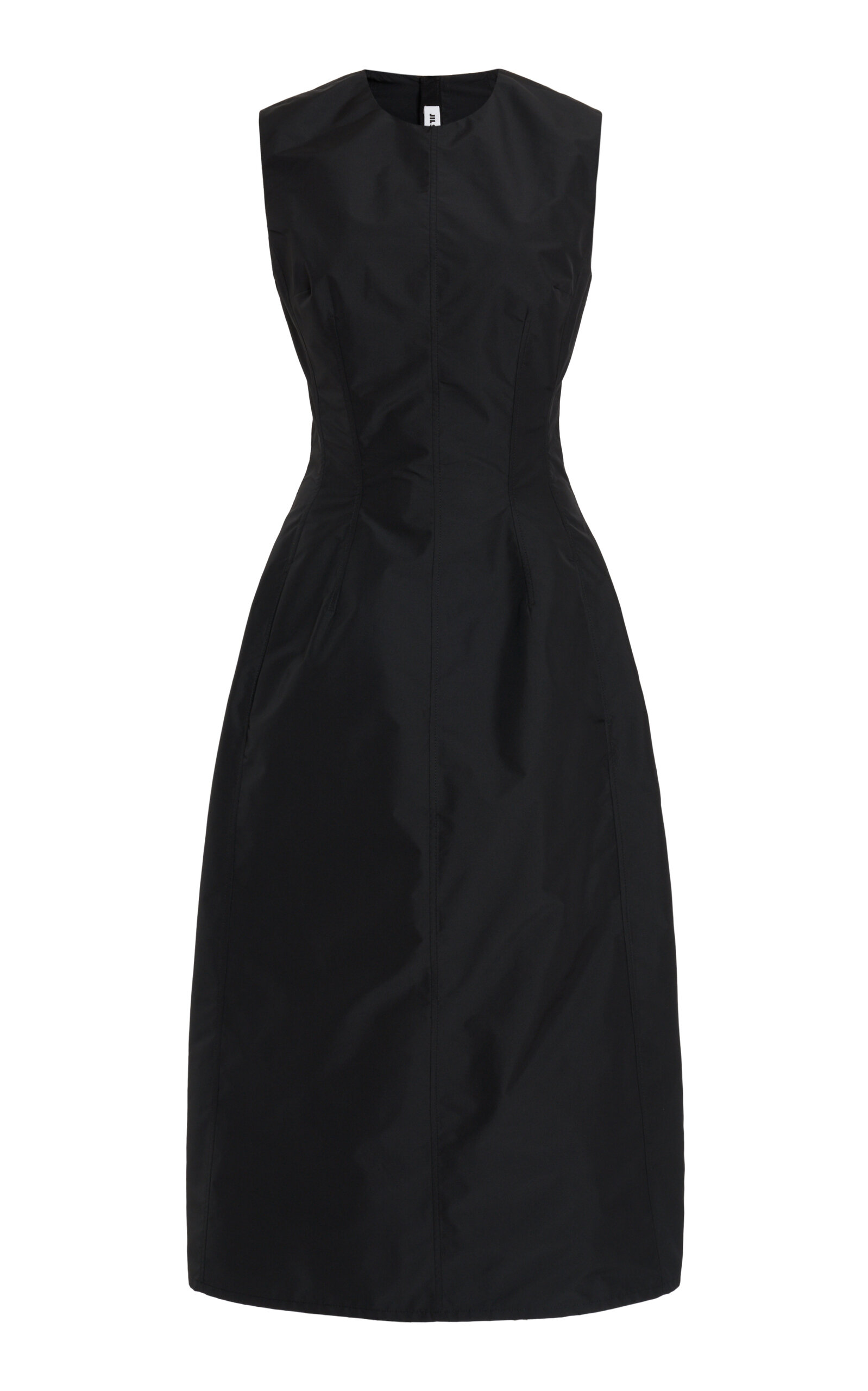 Jil Sander Cinched Midi Dress - Black
