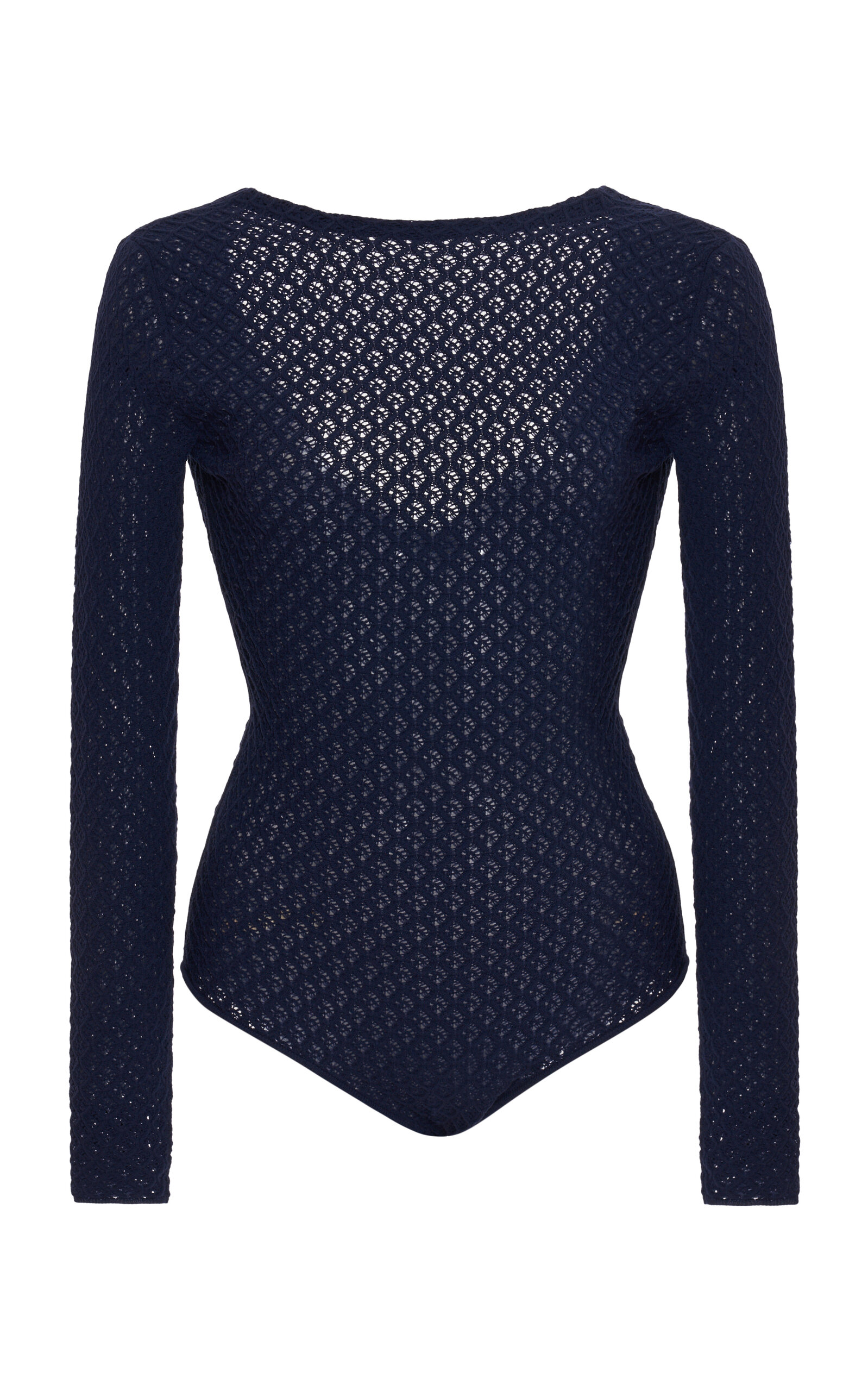Jil Sander 3D Lace Stitched Bodysuit - Blue