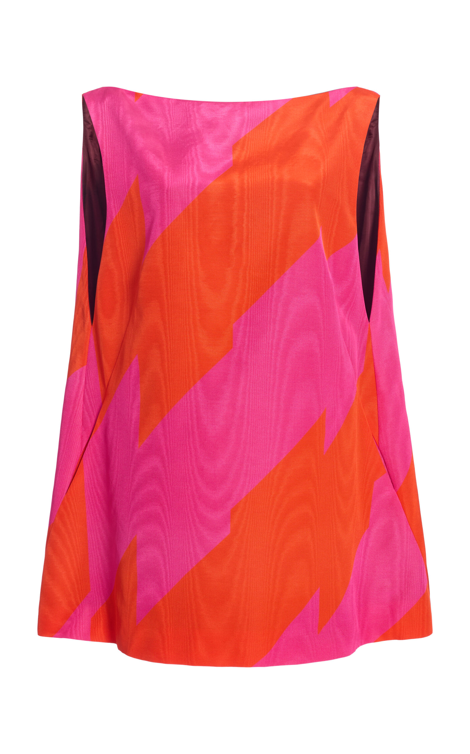 Dries Van Noten Dabel Striped Ottoman-Moiré Mini Dress