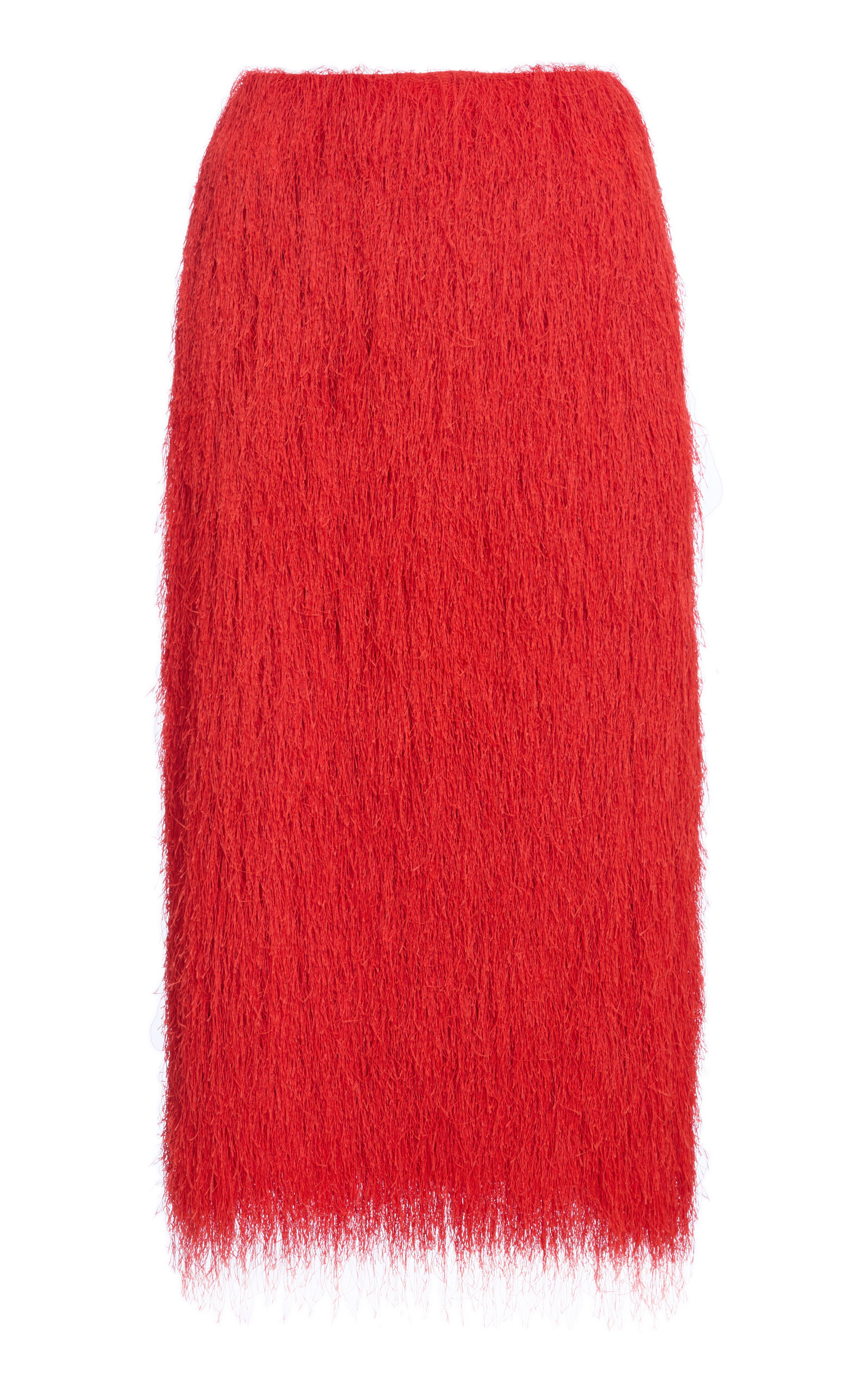 Dries Van Noten Sokna Fringed Midi Skirt
