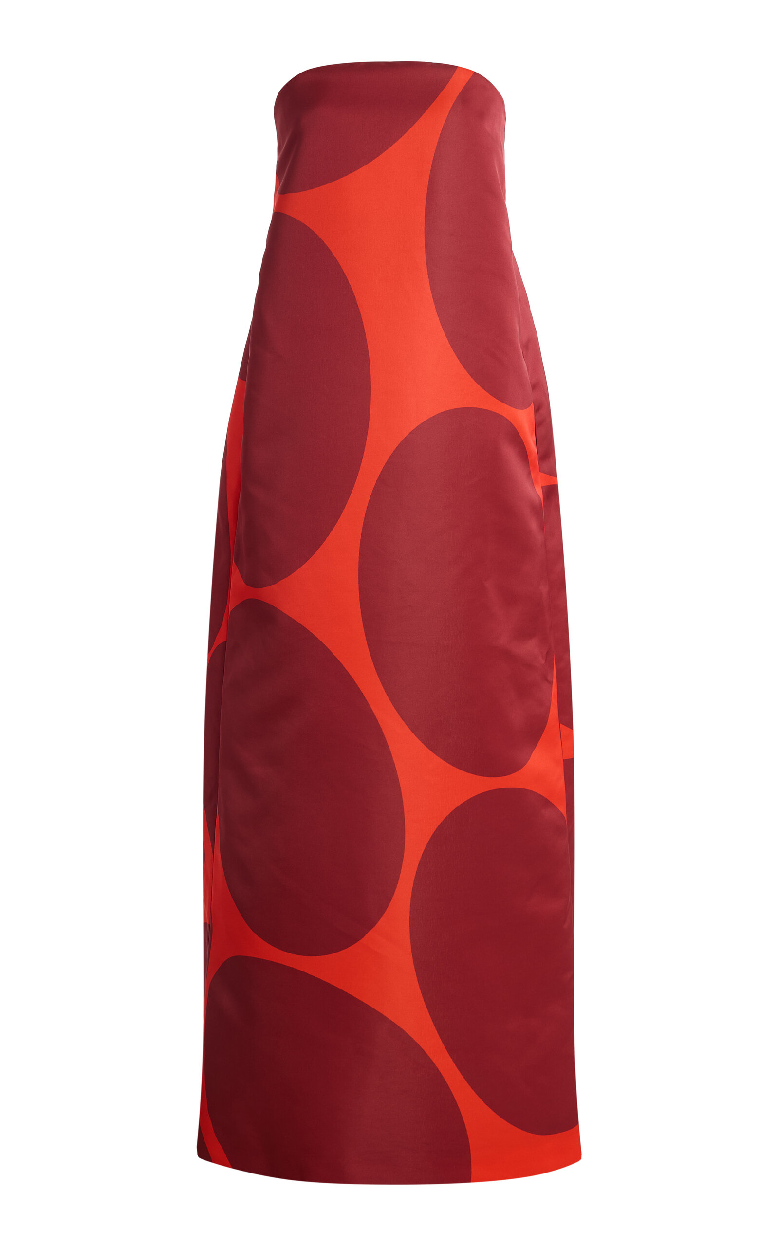 Dries Van Noten - Damino Duchess-Satin Gown - Orange - FR 34 - Moda Operandi