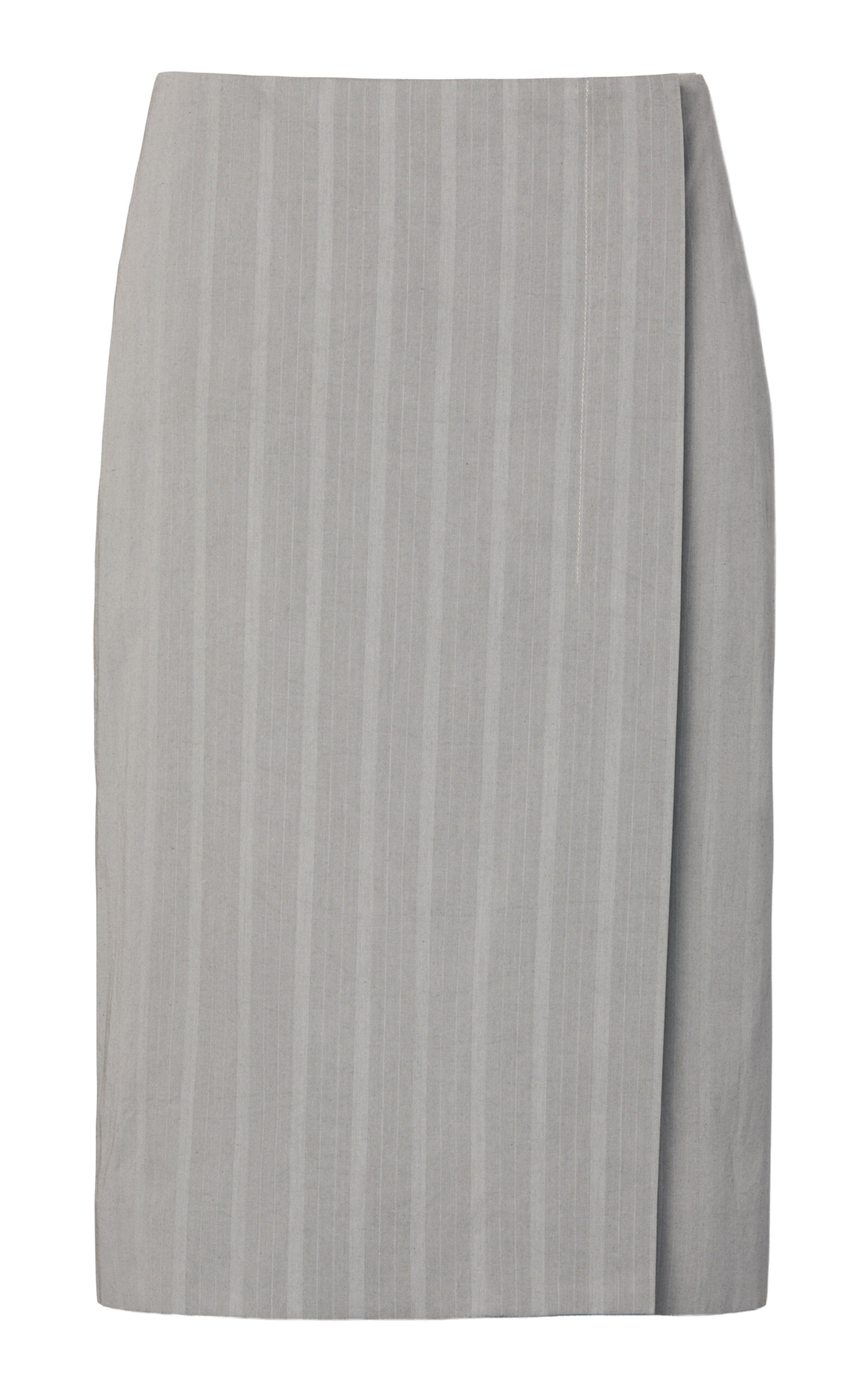 Calvin Klein Collection Wrap Skirt In Gray