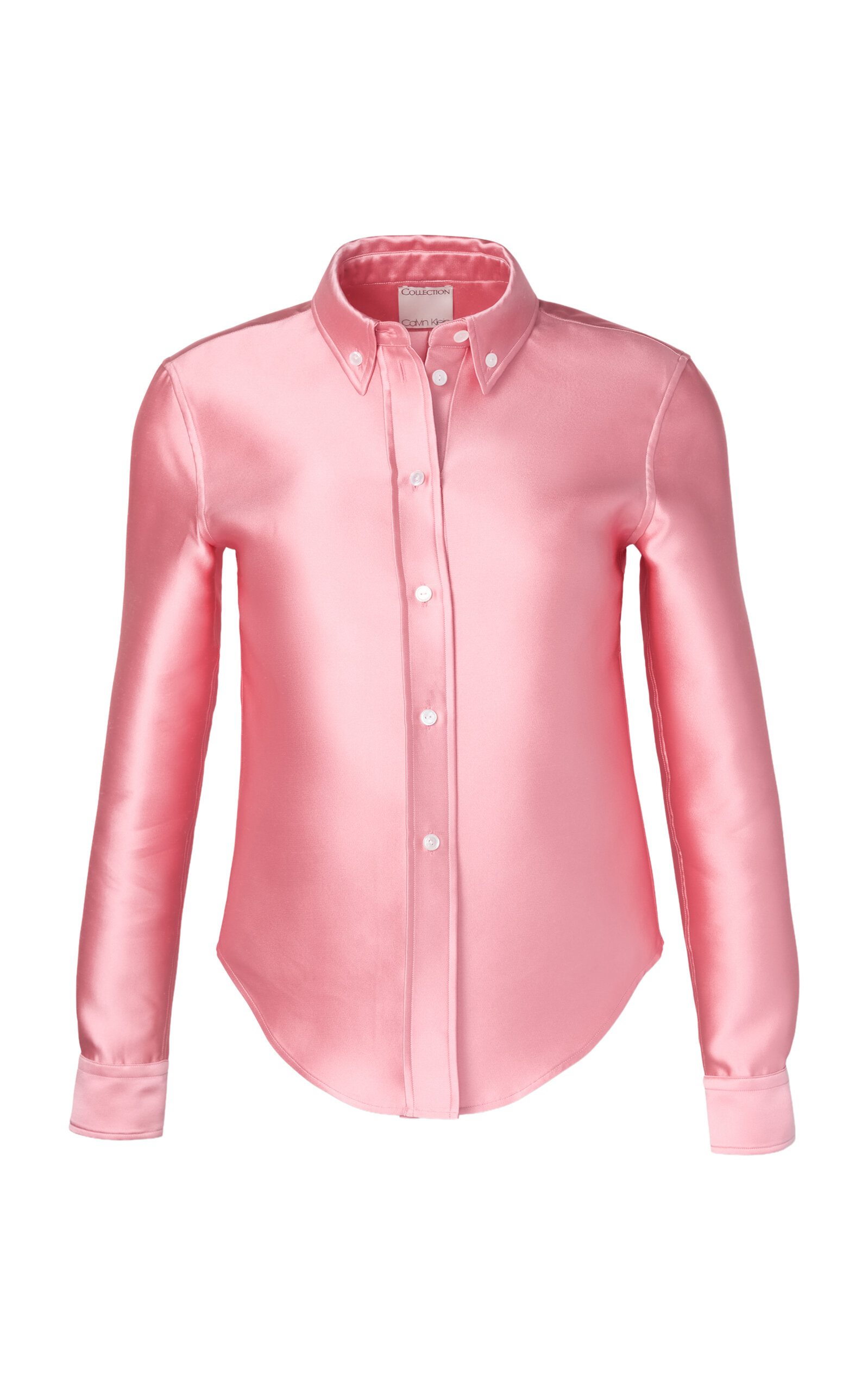 Calvin Klein Collection Sophie Shrunken Satin Shirt | Thumbnail 6