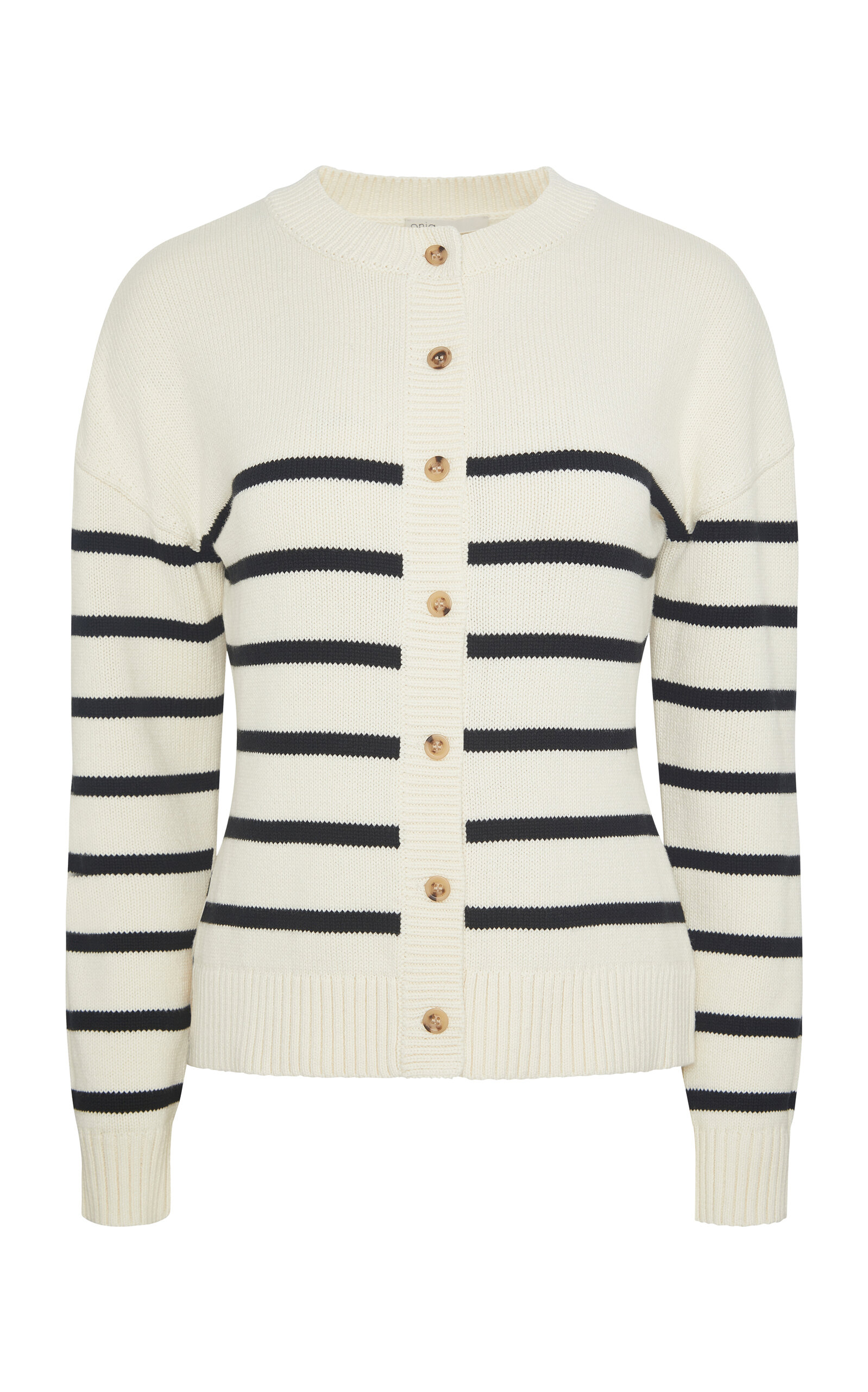 Onia Cotton Fitted Cardigan In White