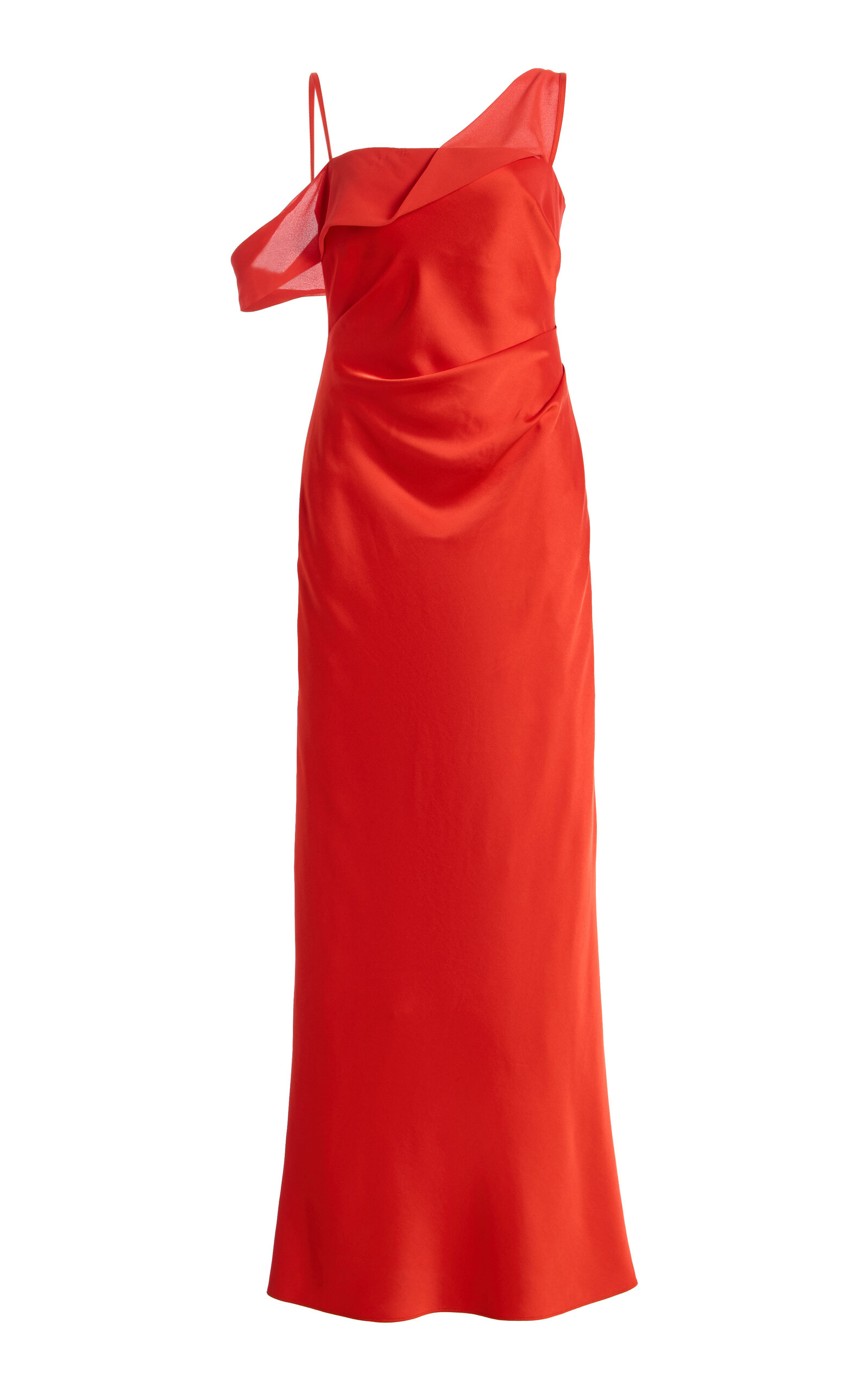 Significant Other Exclusive Devlyn Asymmetric Satin Maxi Dress - Moda Operandi