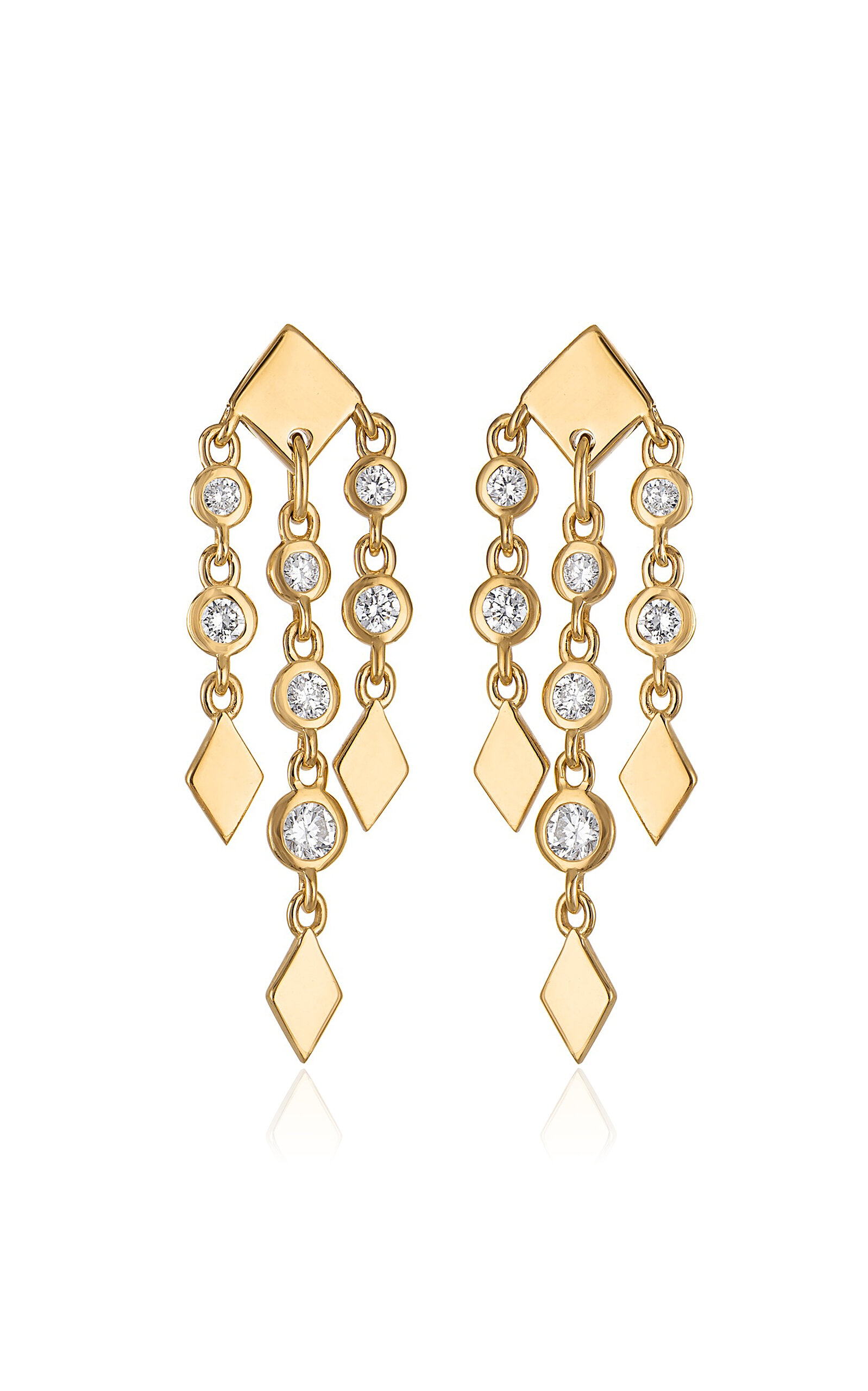 Eden Presley Small Shine 14k Yellow Gold Diamond Earrings In Gold