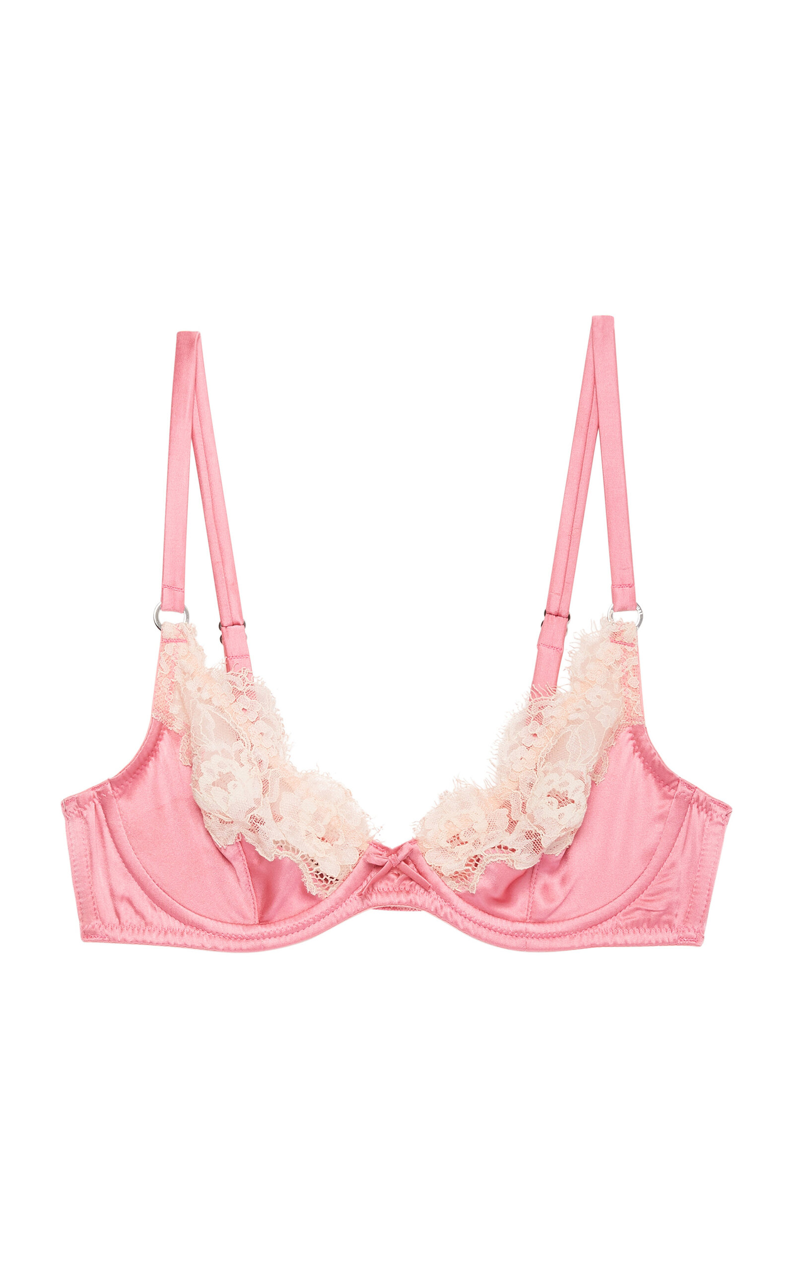 Fleur du Mal Juliet Lace Demi Bra - Women's Clothing