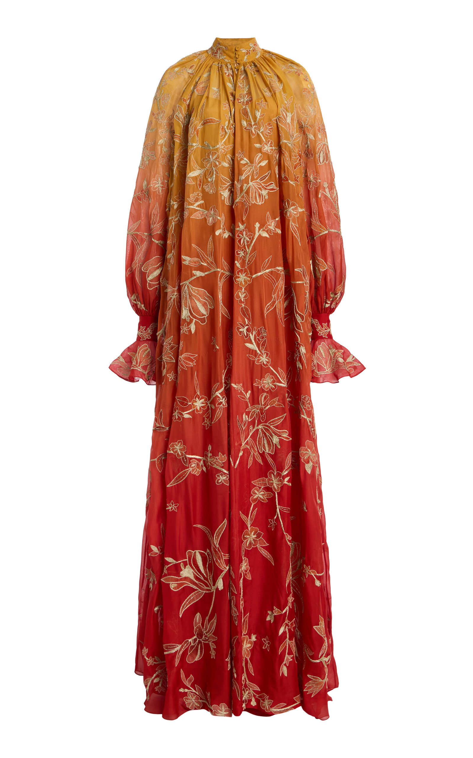 Cucculelli Shaheen Sunset Degradé Silk Caftan - Multi