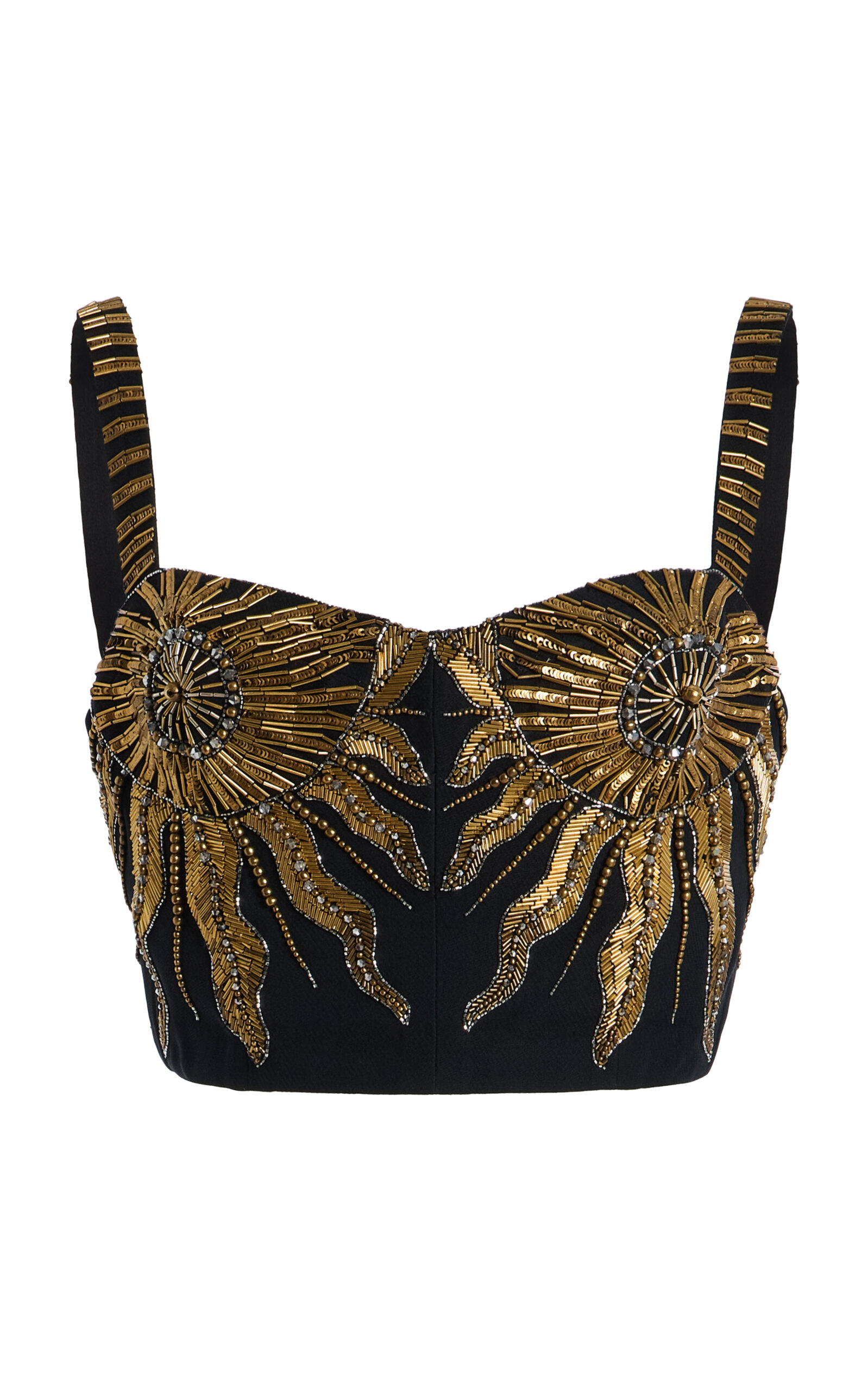 Cucculelli Shaheen Sun Radieux Wool-Silk Top - Print