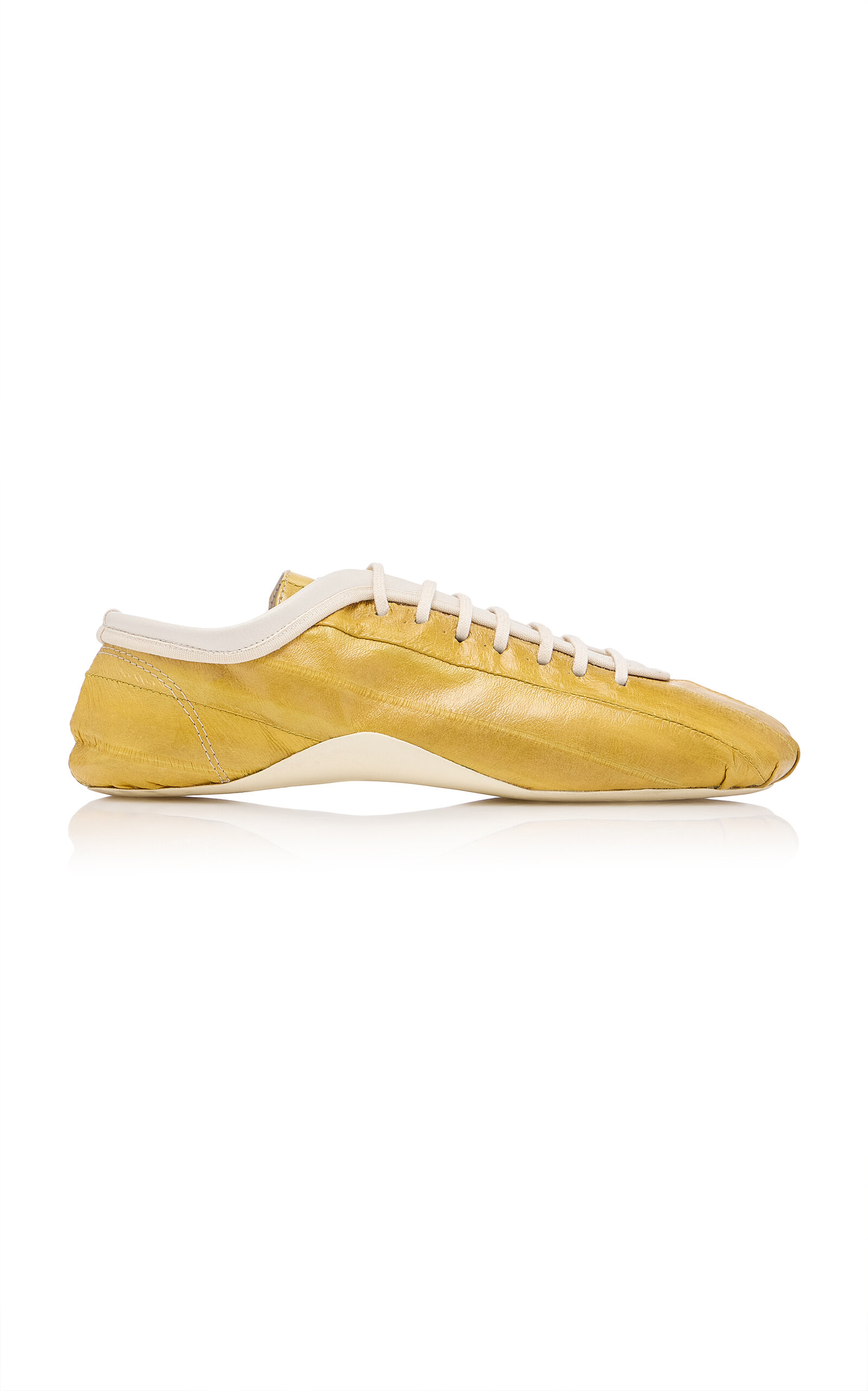 Dries Van Noten - Leather Ballerina Sneaker - Yellow - IT 40 - Moda Operandi
