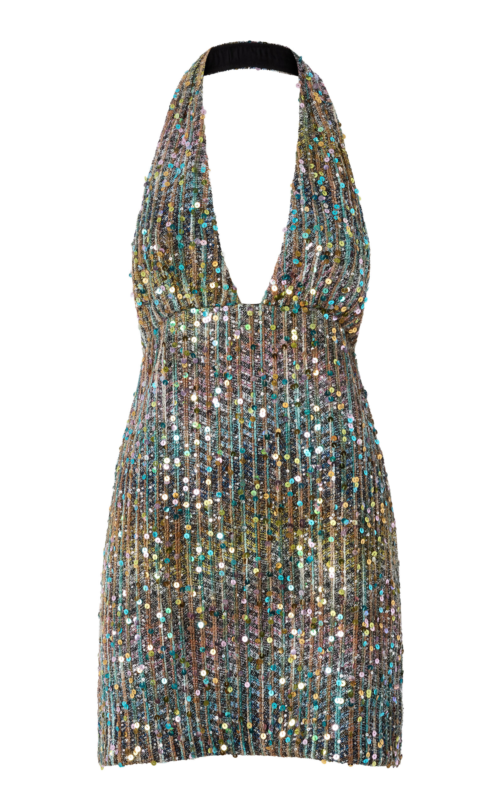 Missoni Open-back Caperdoni-knit Mini Dress In Multi