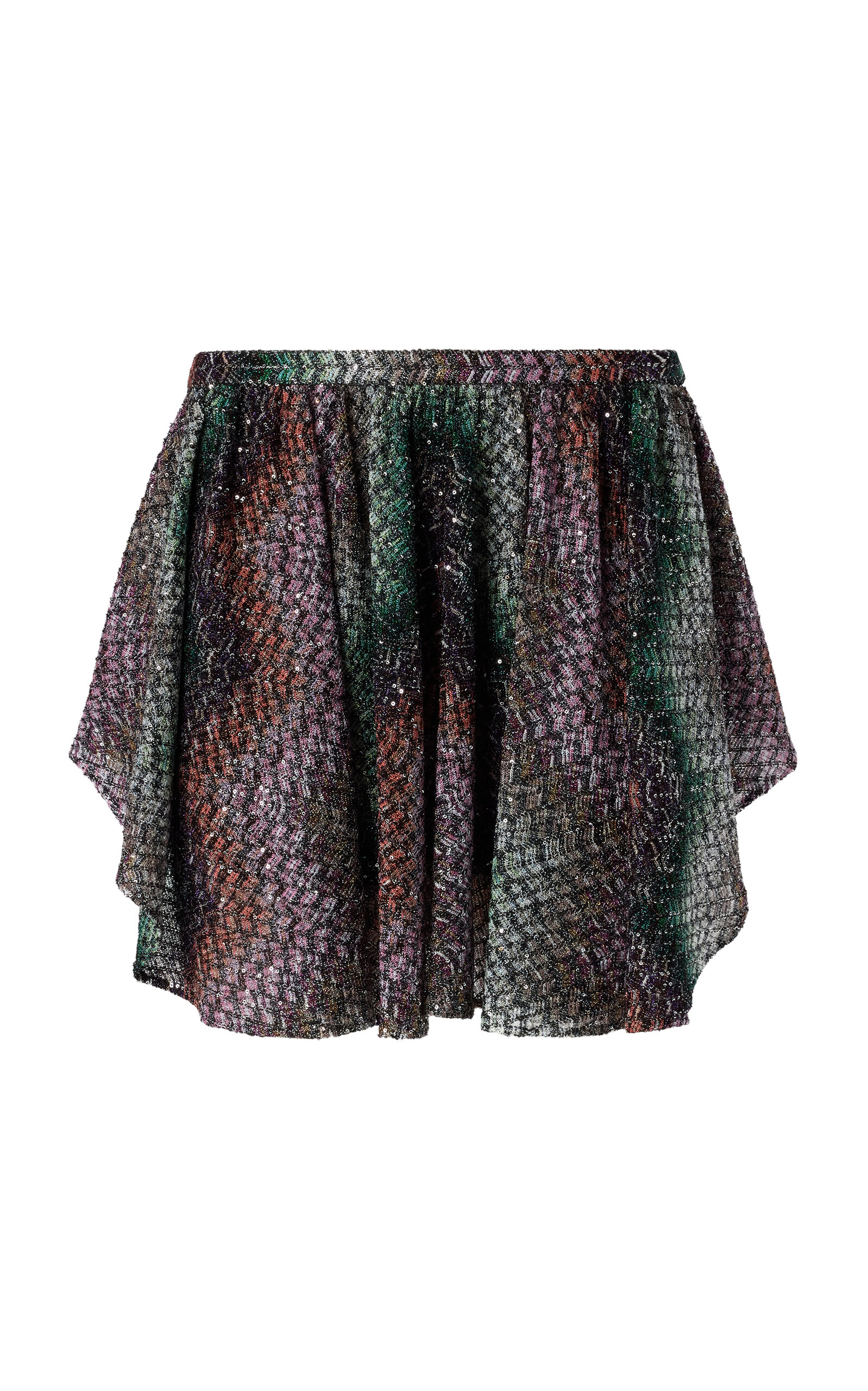 Missoni Printed Ruffle Mini Skirt In Multi