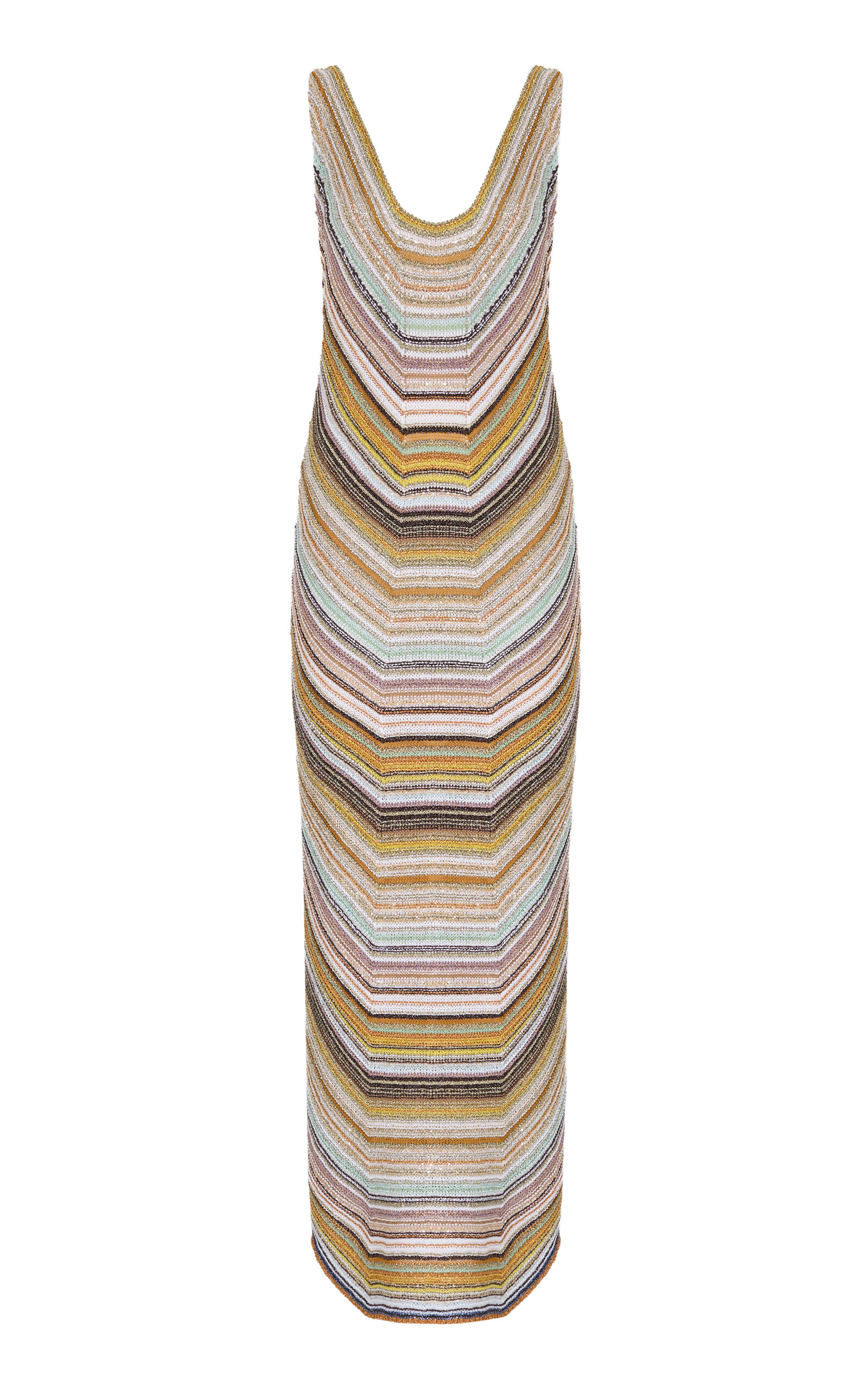 Missoni Scoop Neck Caperdoni-knit Maxi Dress In Multi