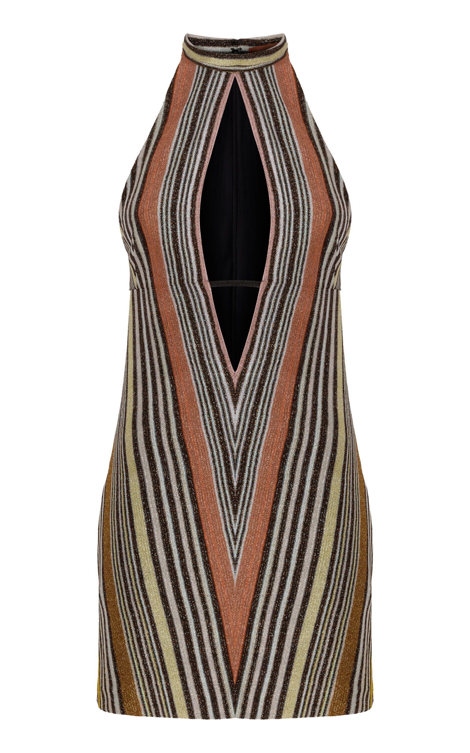 Missoni Cutout Raschel Mini Dress - Stripe