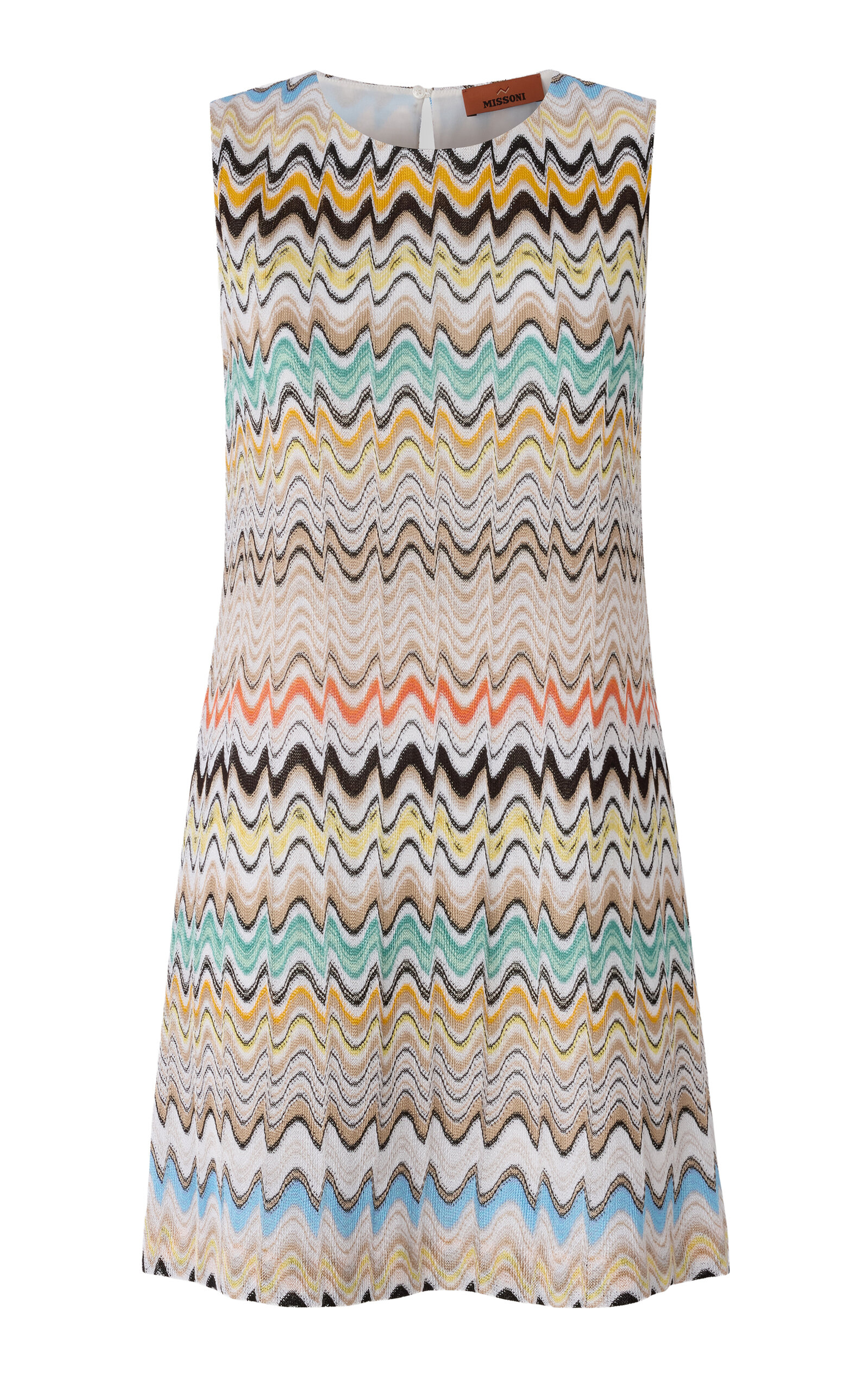 Missoni Wavy Pattern Raschel Mini Dress - Multi