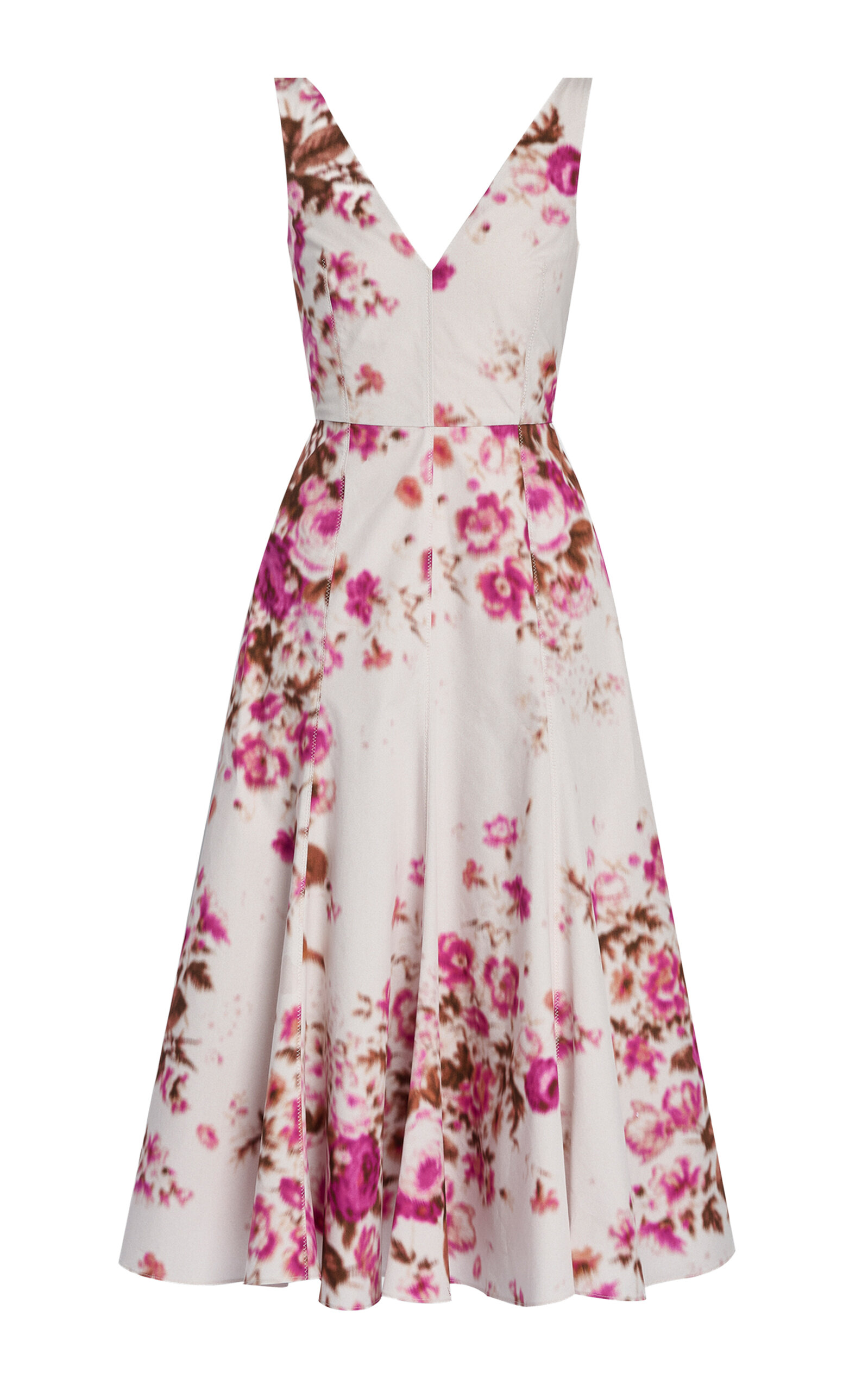 Erdem Floral Organic-Cotton Midi Dress - Floral