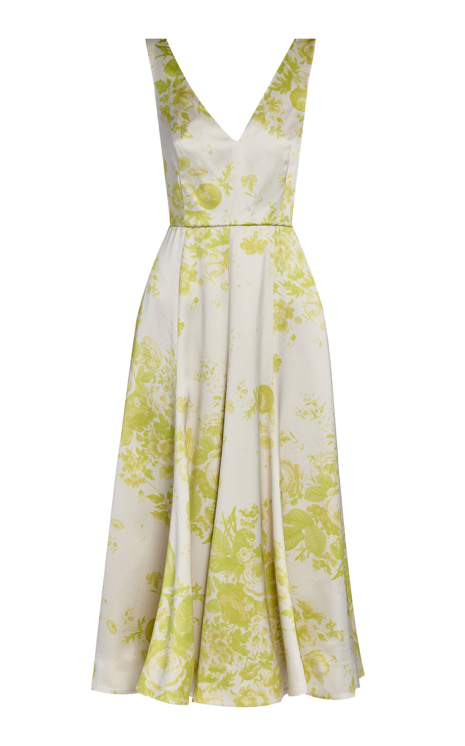 Erdem Floral Duchess Midi Dress - Floral