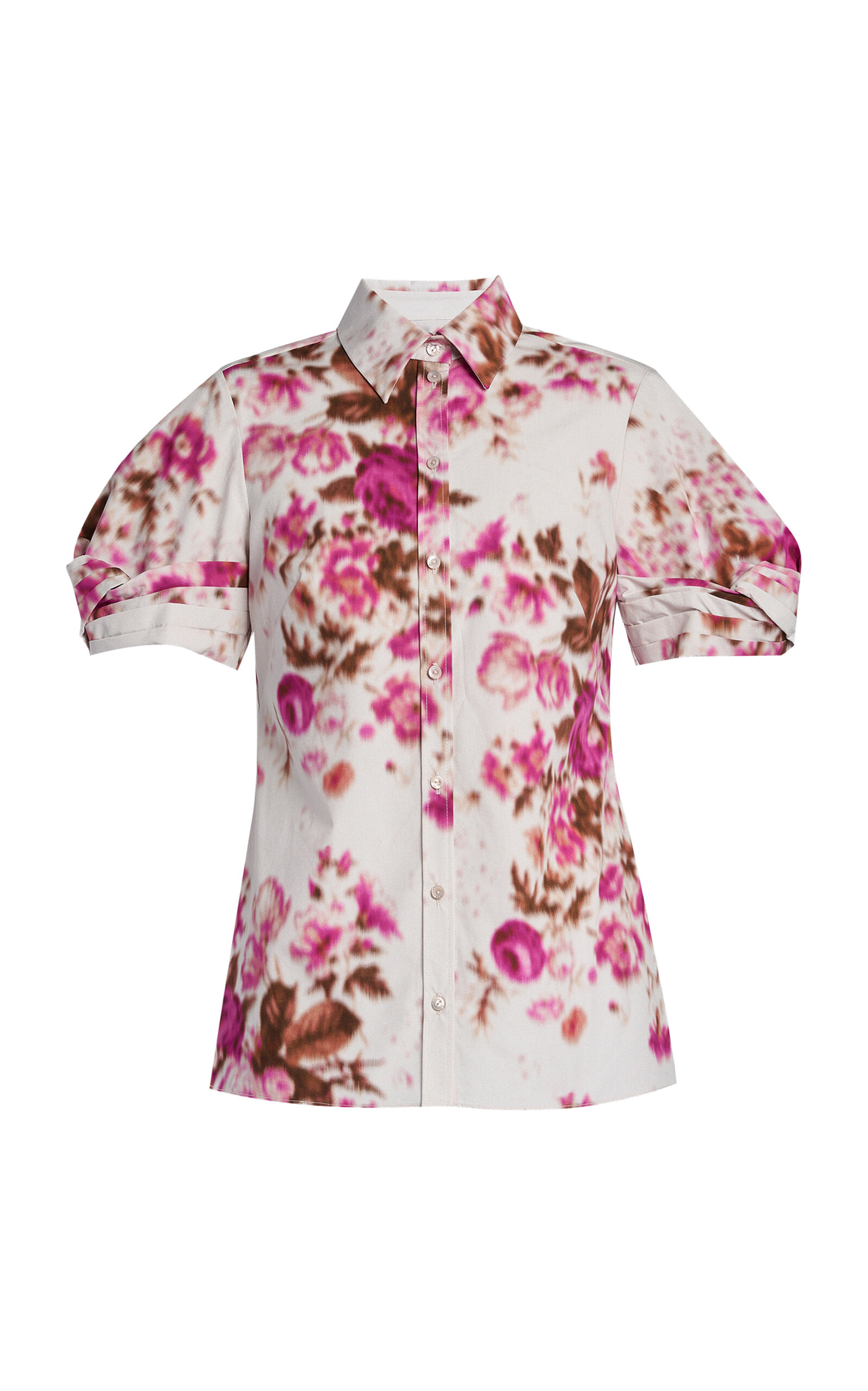 Erdem Floral Organic-cotton Top In Multi