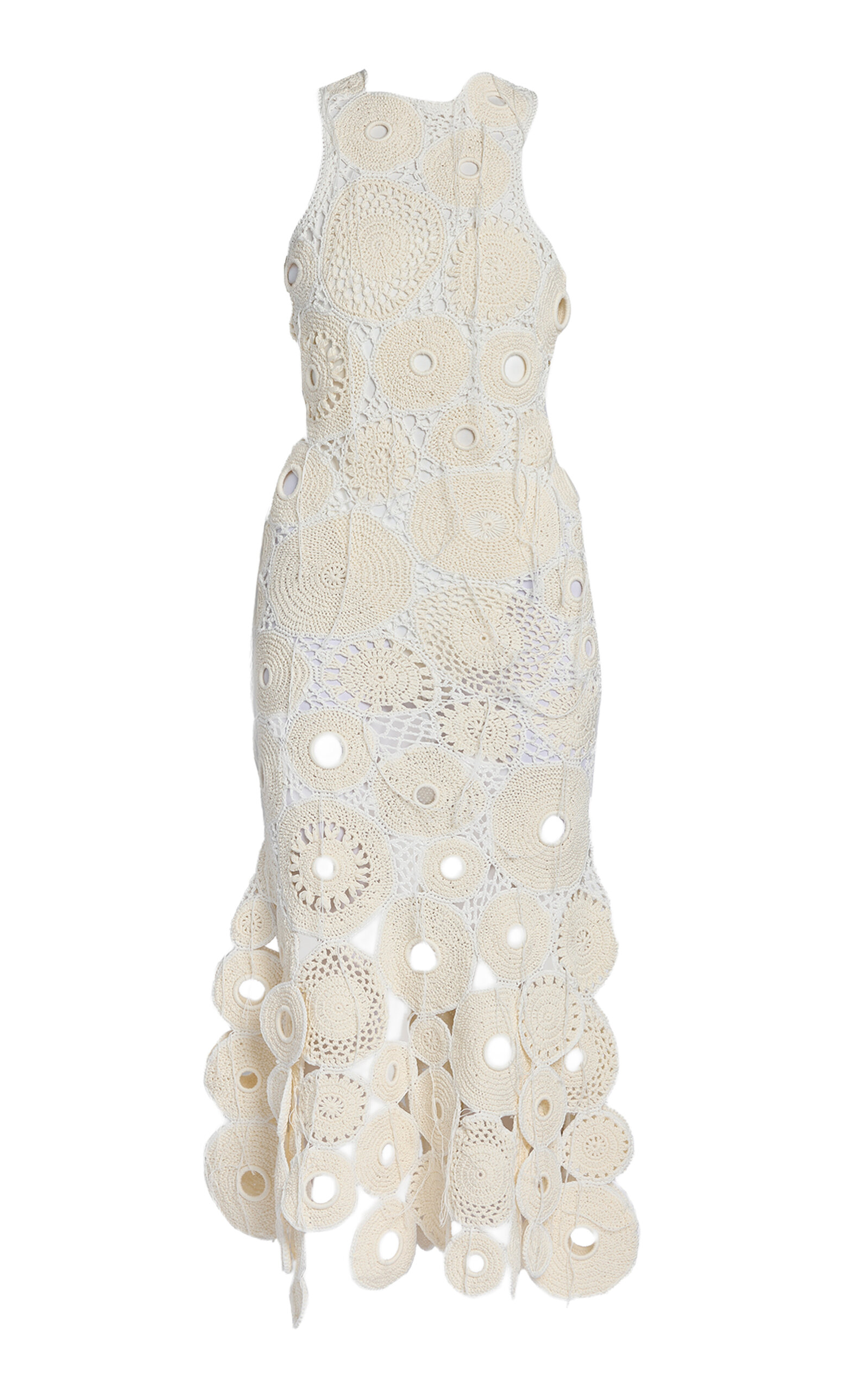 Erdem Crocheted Cotton Midi Dress - Ivory