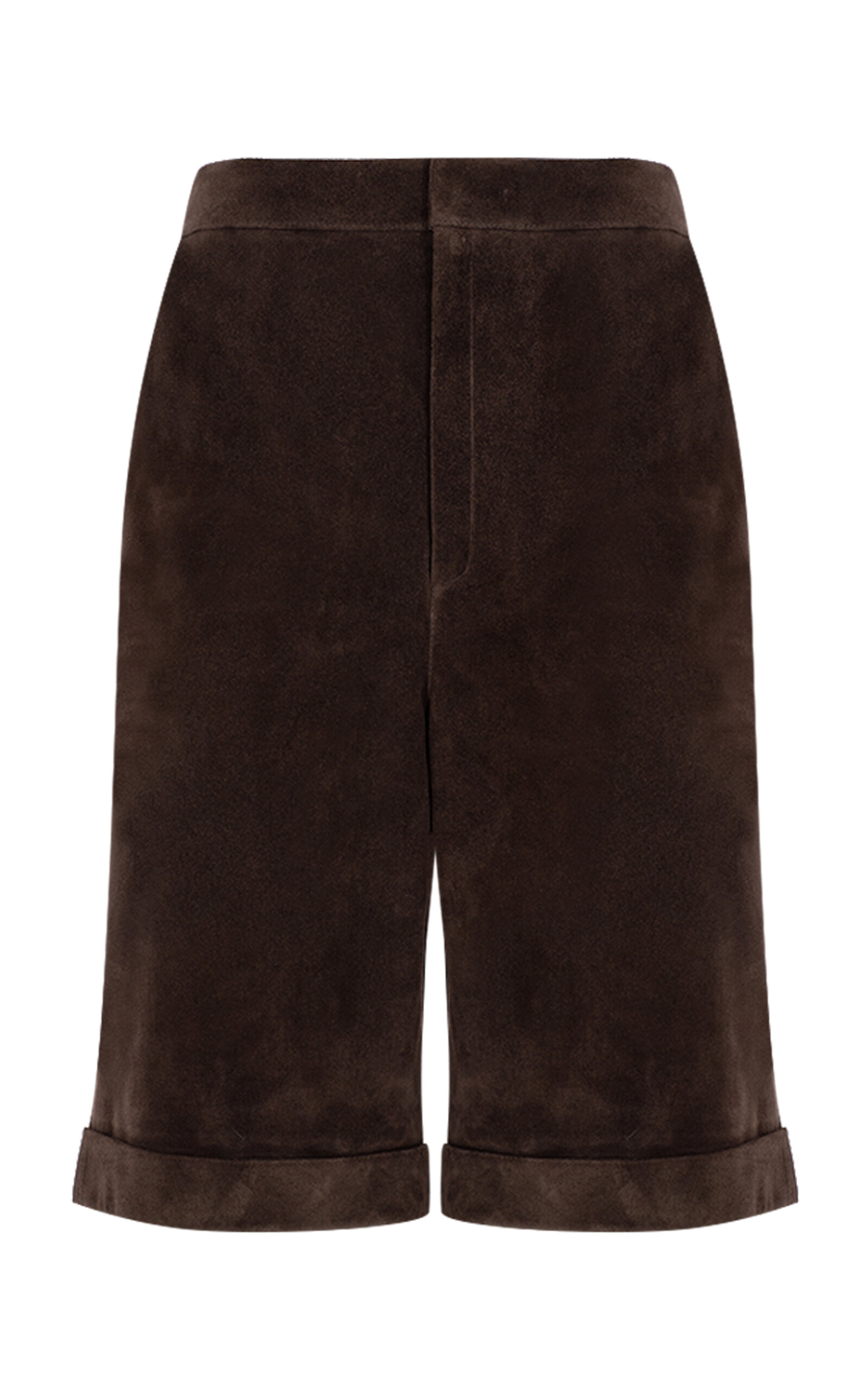 Zeynep Arçay Suede Bermuda Shorts