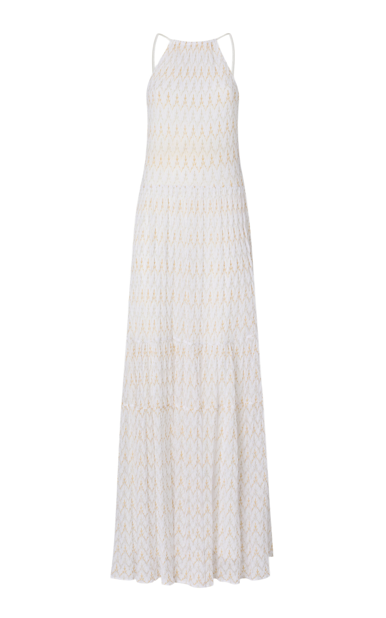 Missoni Zig Zag Knit Maxi Dress - Off-White