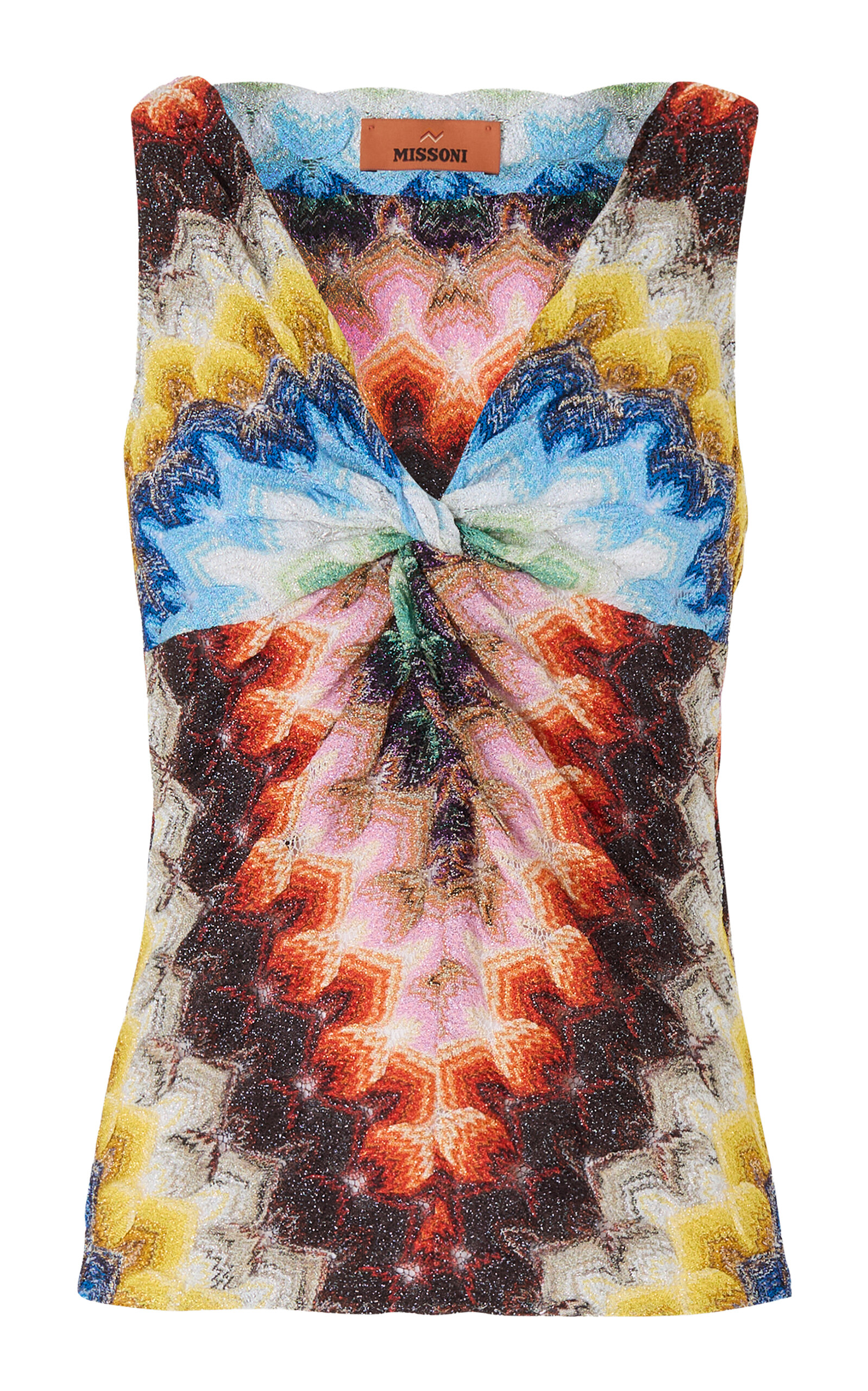 Missoni Twist Detail Raschel Tank Top In Multi
