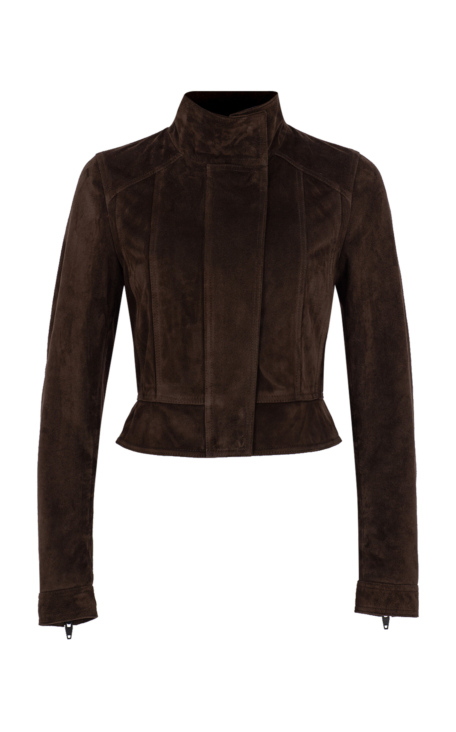 Zeynep Arçay Mini Suede Biker Jacket