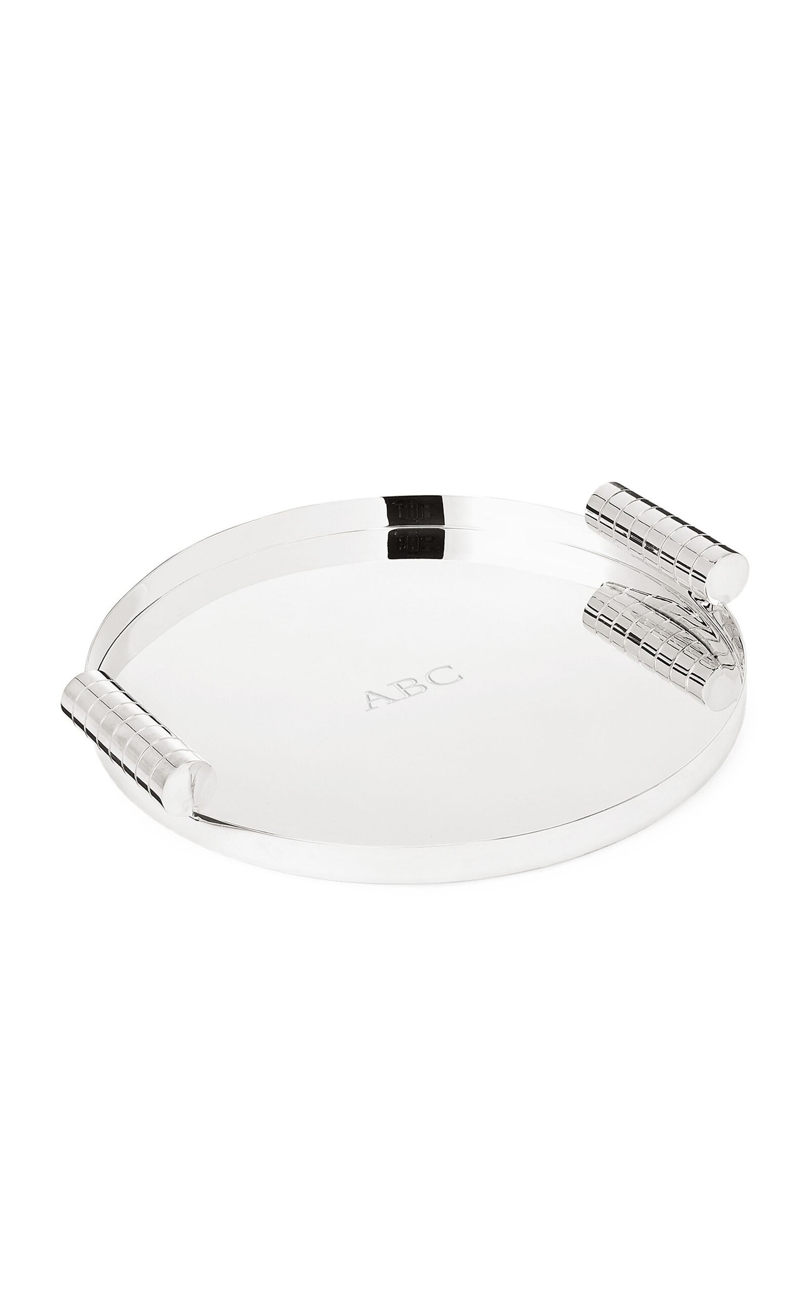 Ralph Lauren Montgomery Round Tray In Silver