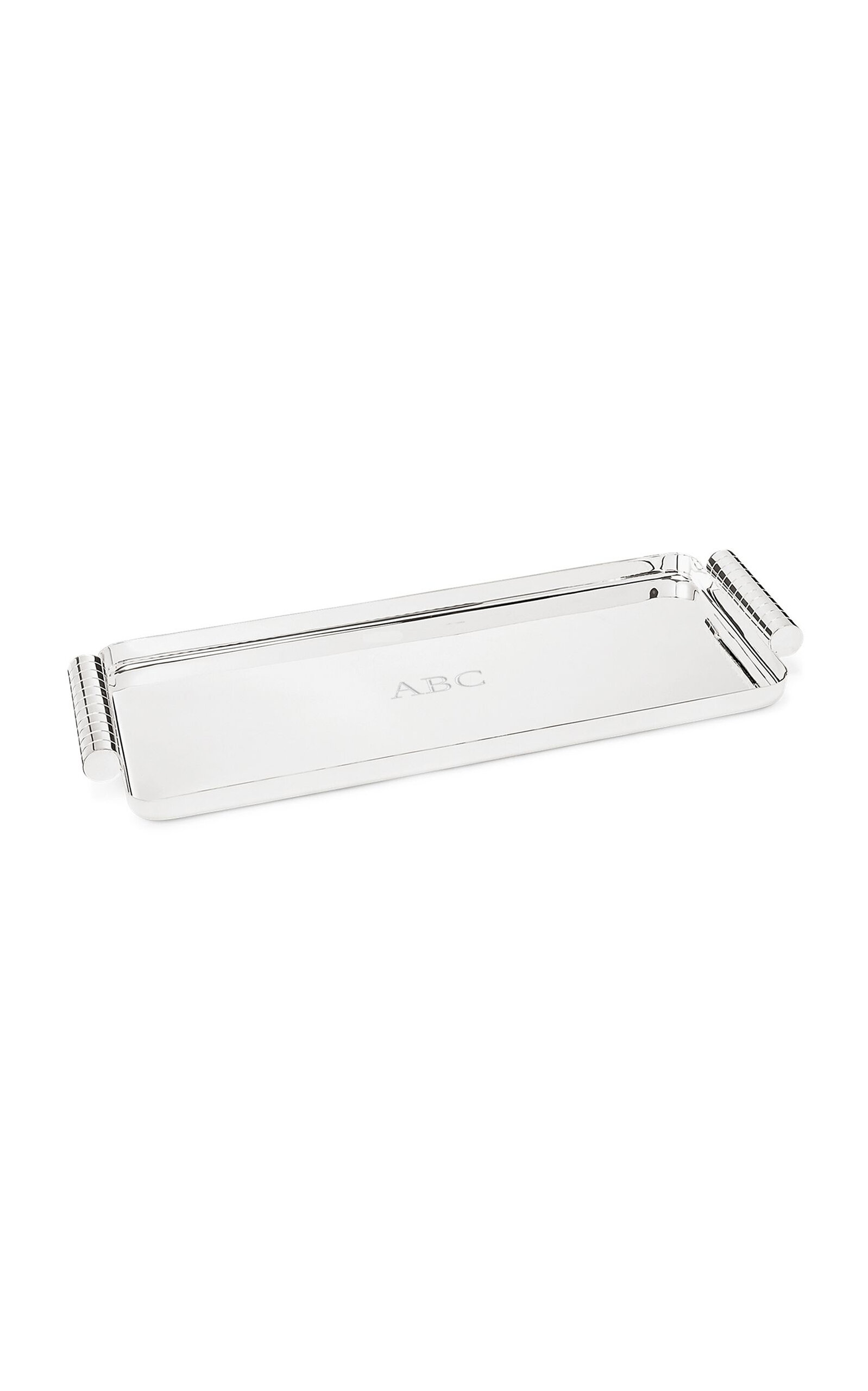 Ralph Lauren Montgomery Oblong Tray In Silver