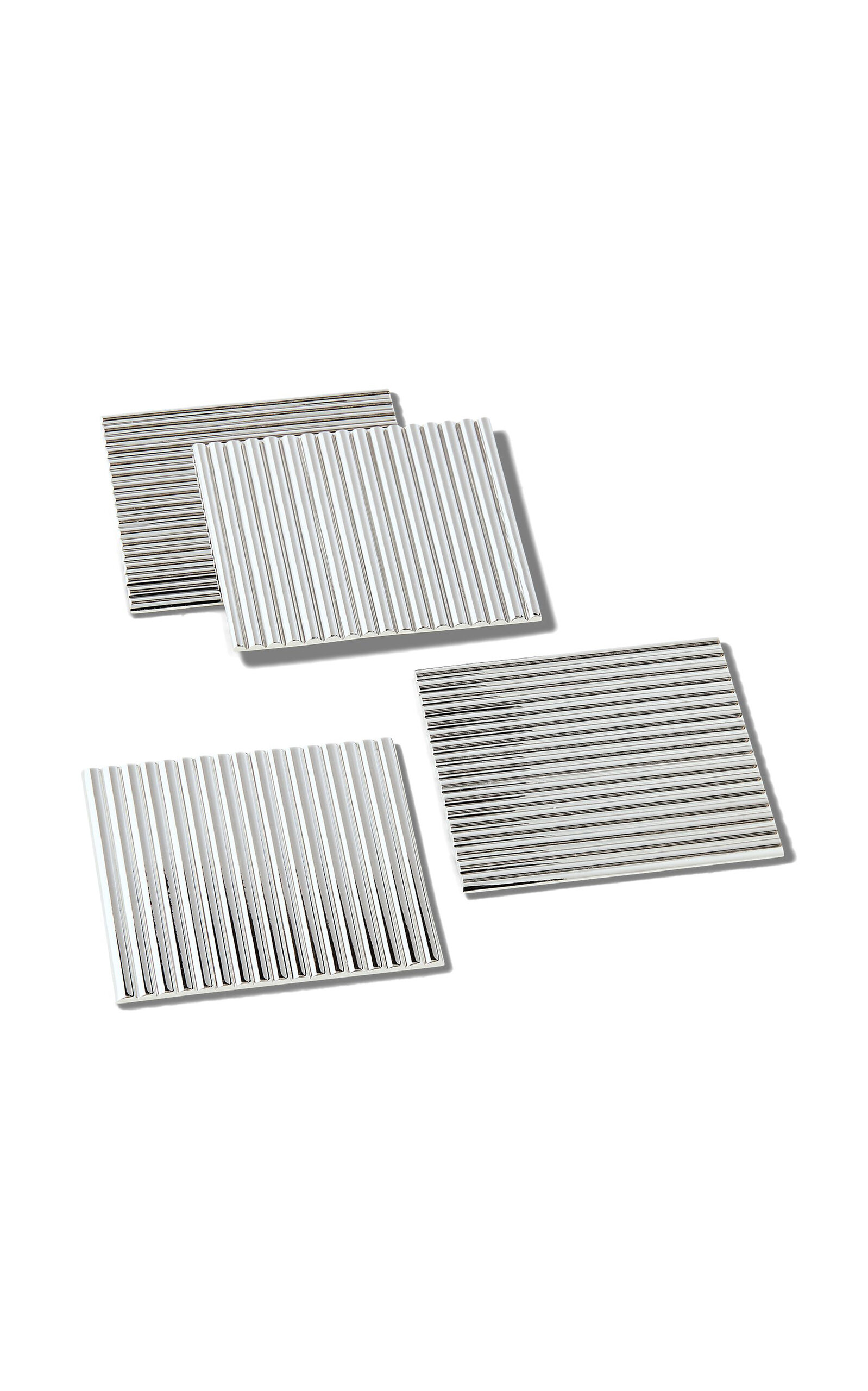 Ralph Lauren Home Thorpe Coaster Gift Set - Silver