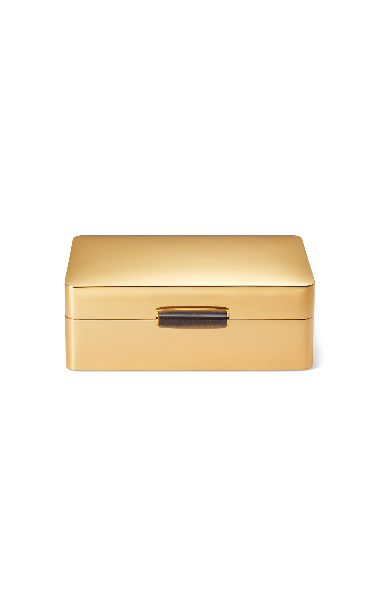 Aerin Arden Decorative Box; Tiger'S Eye - Gold