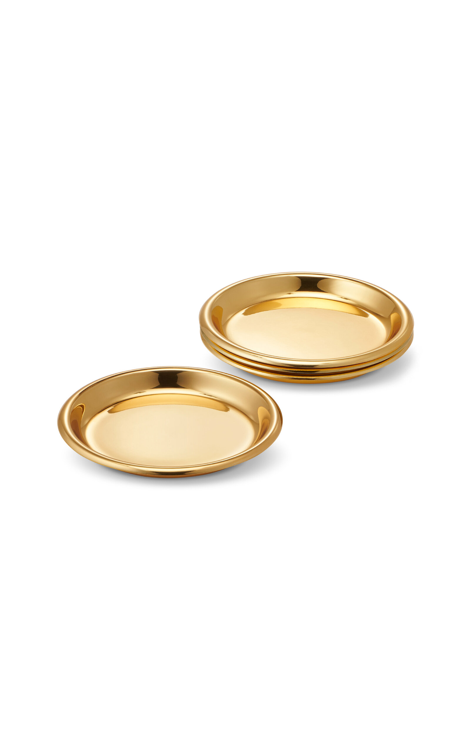 Aerin Marzia Coaster; Set Of 4 In Gold