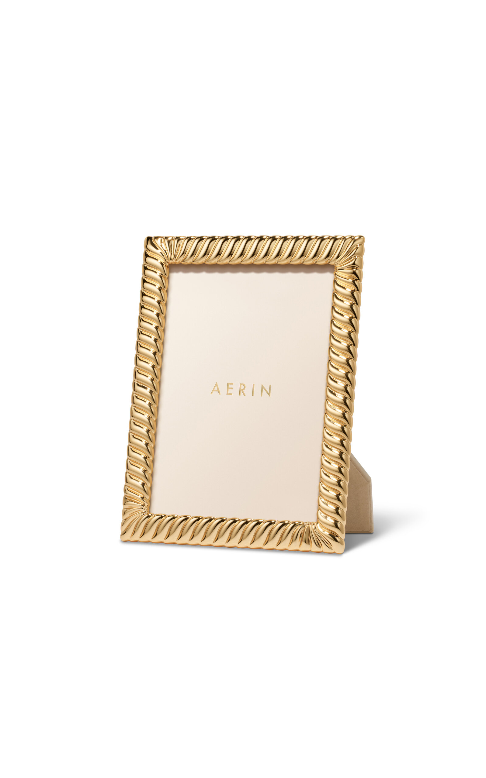 Aerin Loretta Frame In Gold