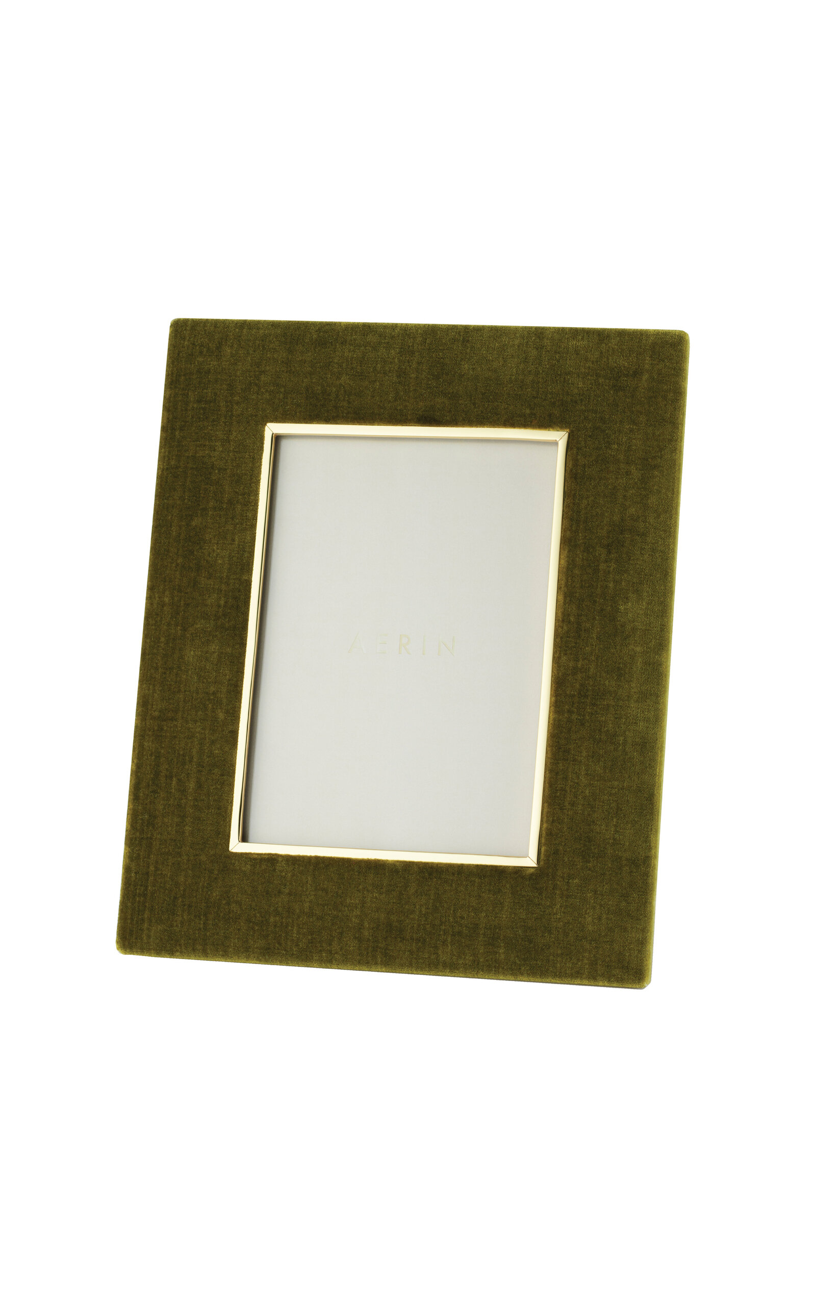Aerin Valentina Velvet Frame - 5 X 7 - Moss - Green