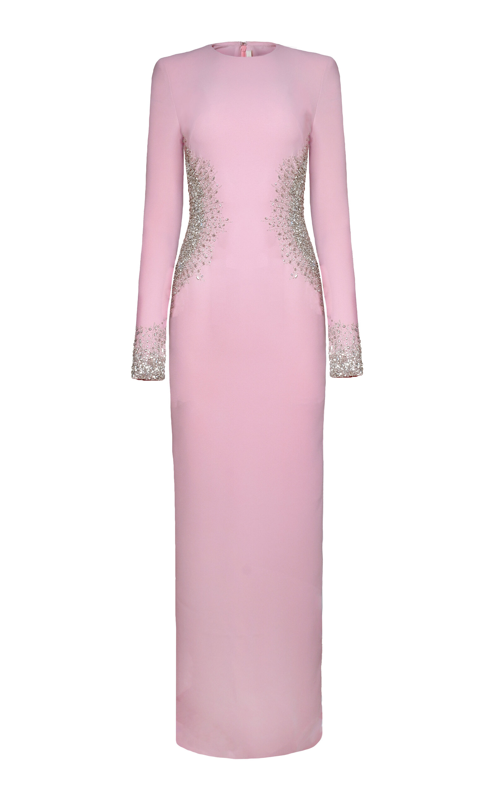 Naeem Khan Crystal Embellished Gown - Pink