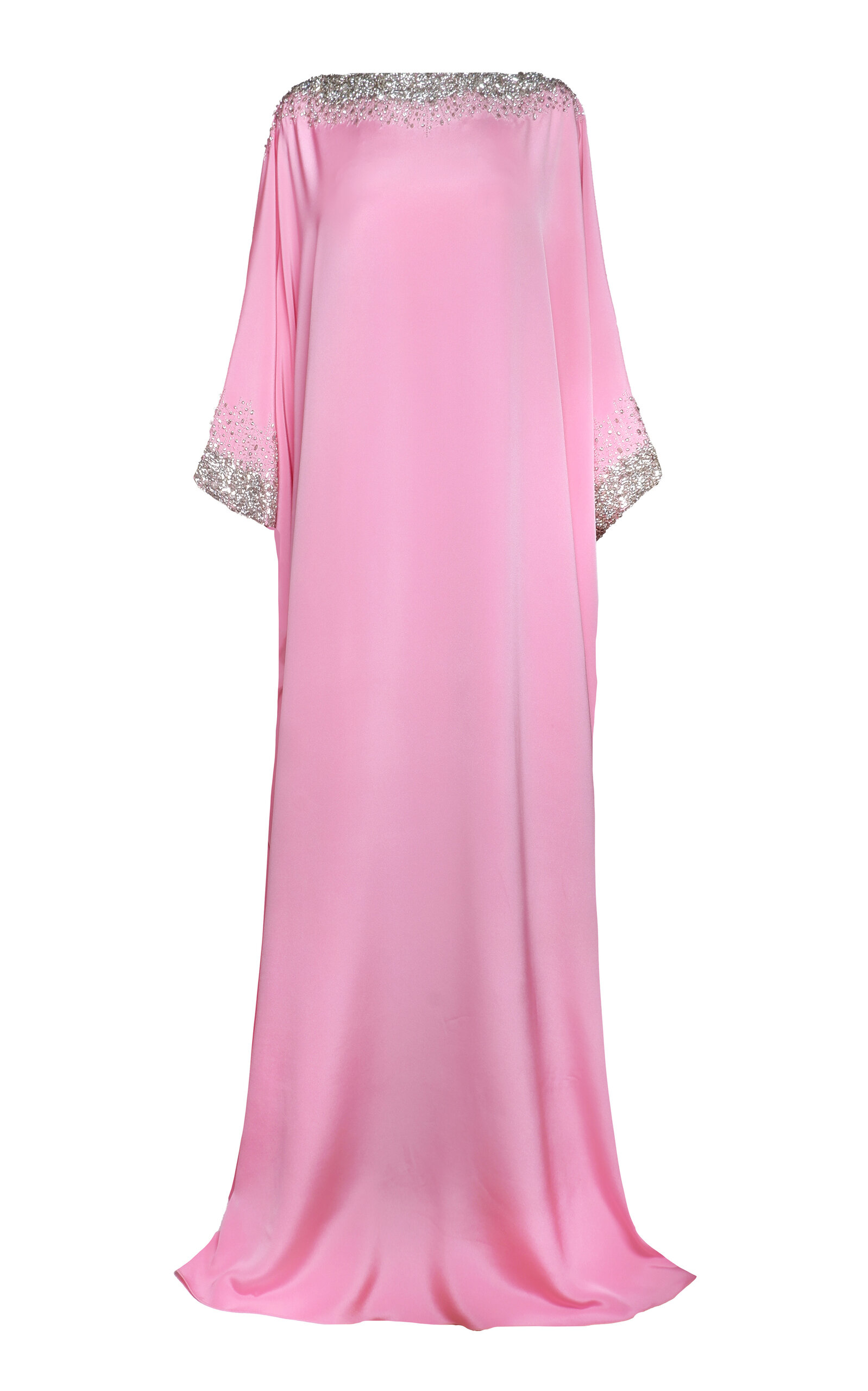 Naeem Khan Crystal Embellished Caftan - Pink
