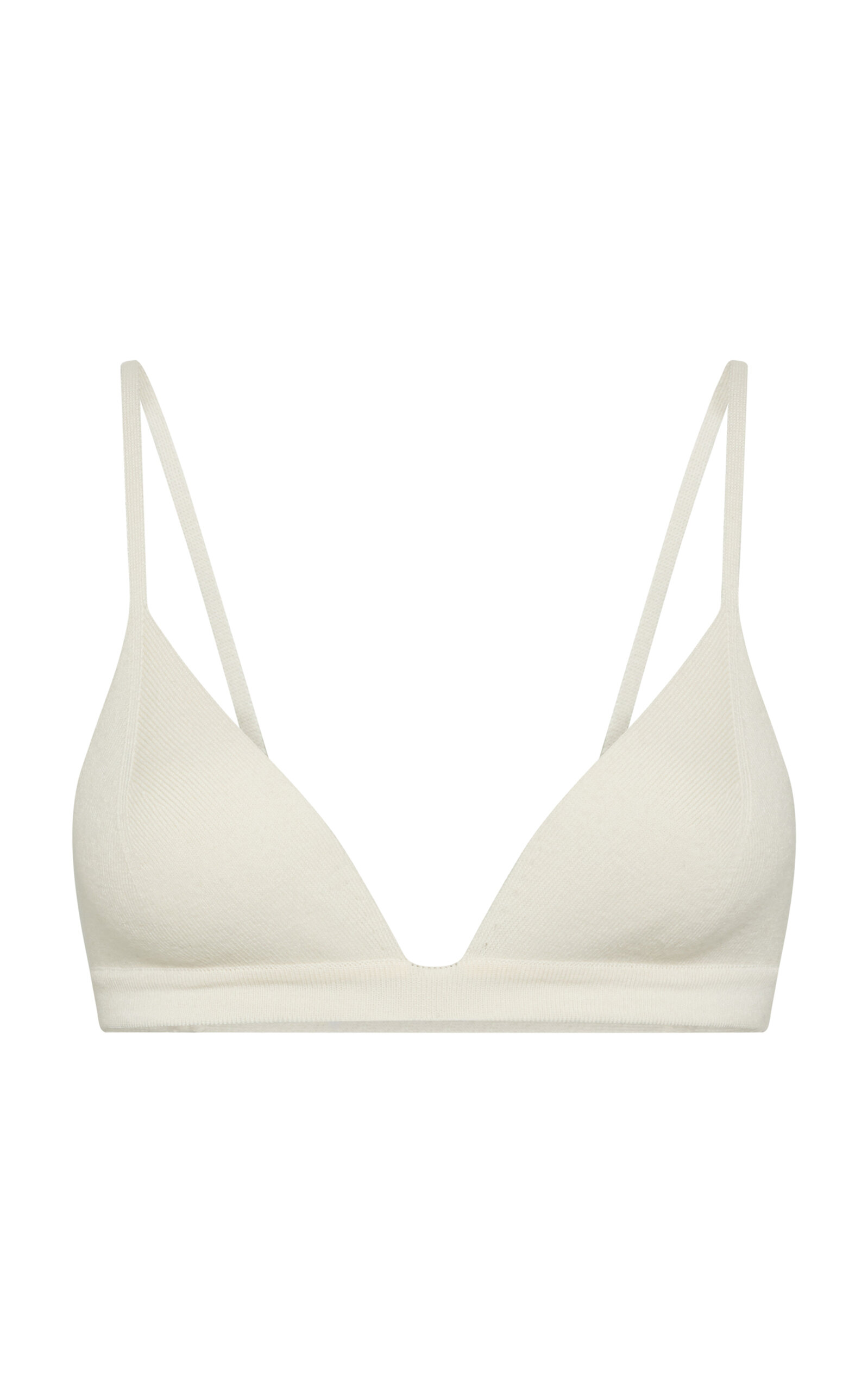 Gabriela Hearst Vesha Wool-Cashmere Bra Top - Off-White