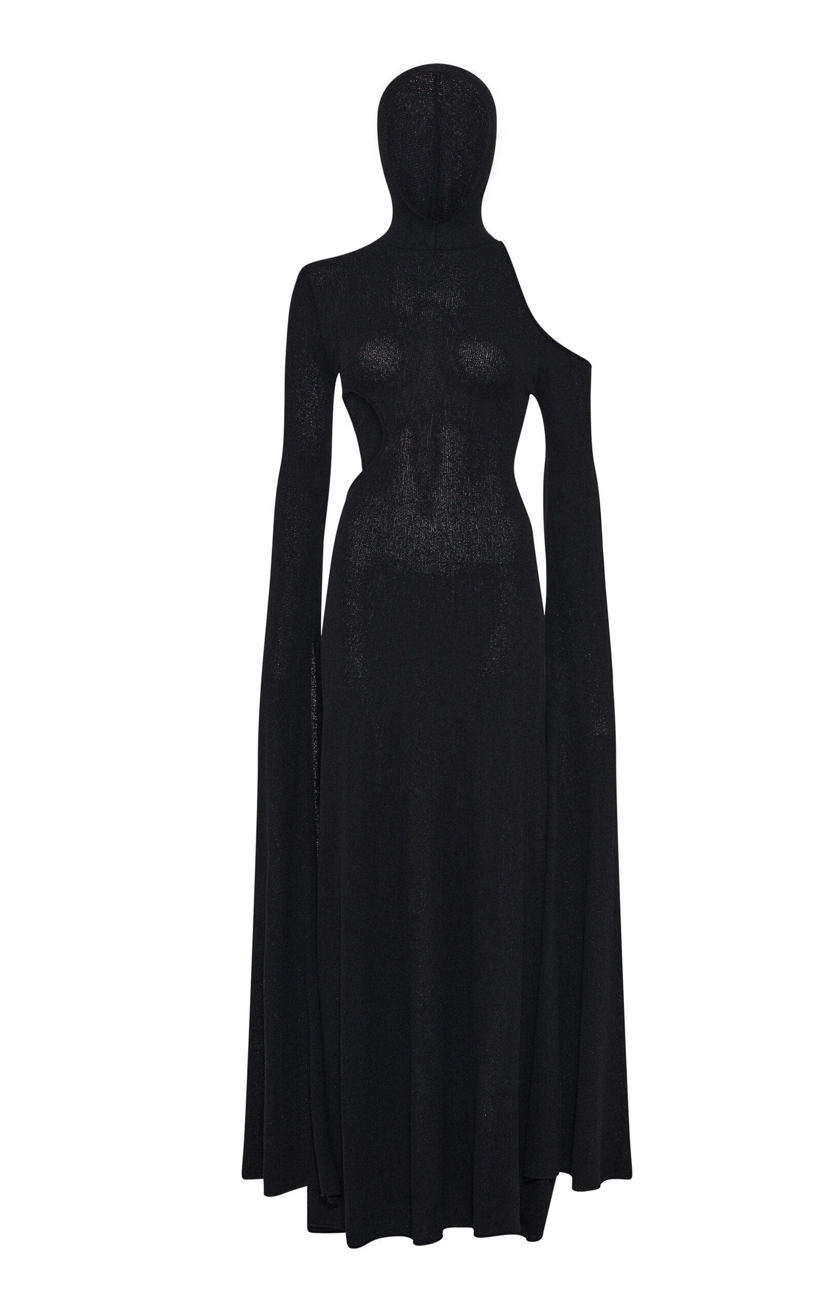 Gabriela Hearst Daya Cutout Silk Maxi Dress In Black