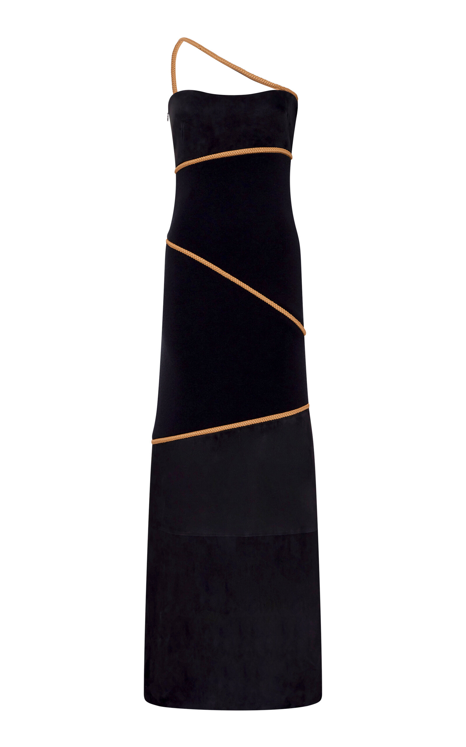 Gabriela Hearst Tibor Suede Maxi Dress In Black