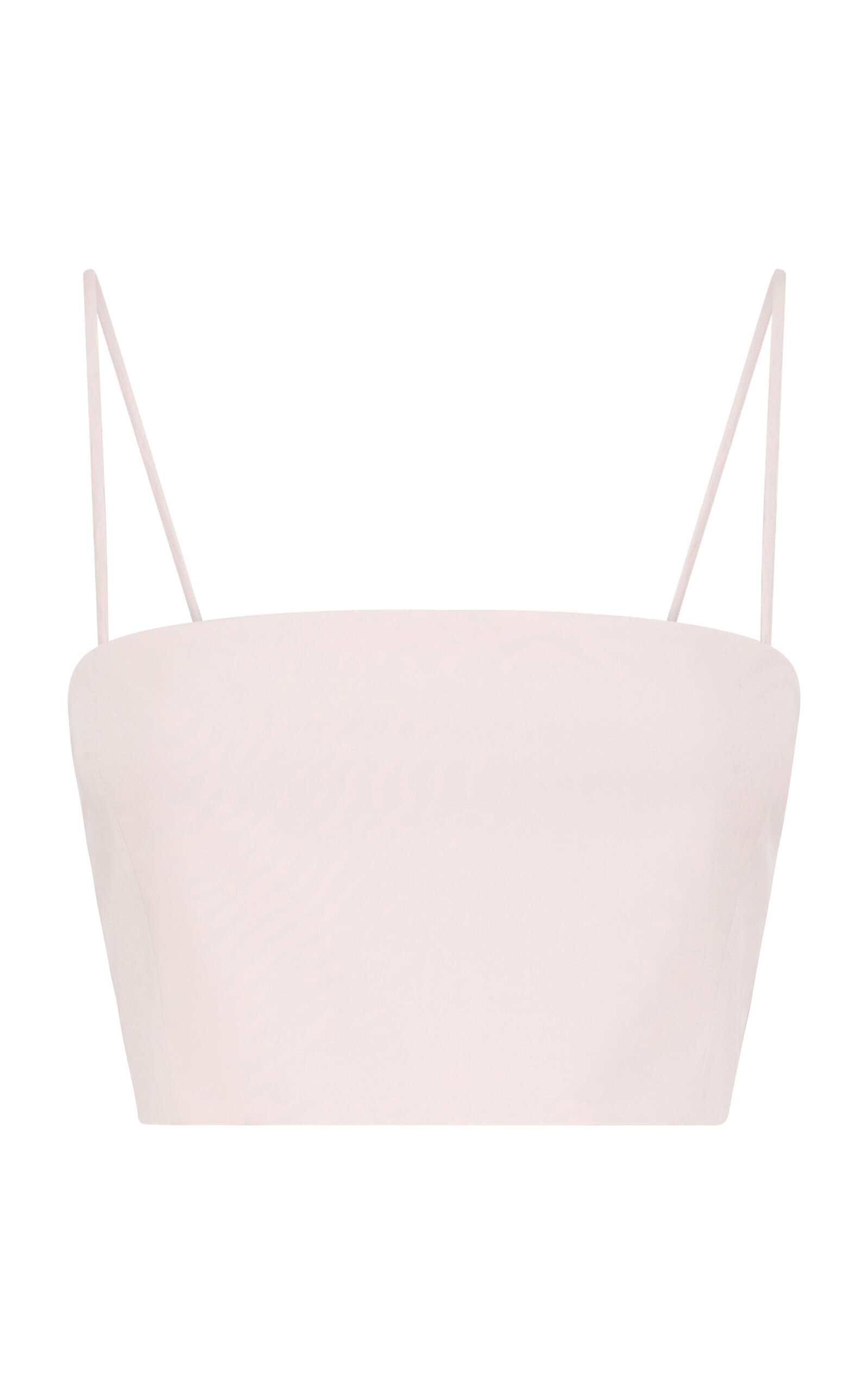 Gabriela Hearst Nadir Cropped Cotton Tank Top In Pink