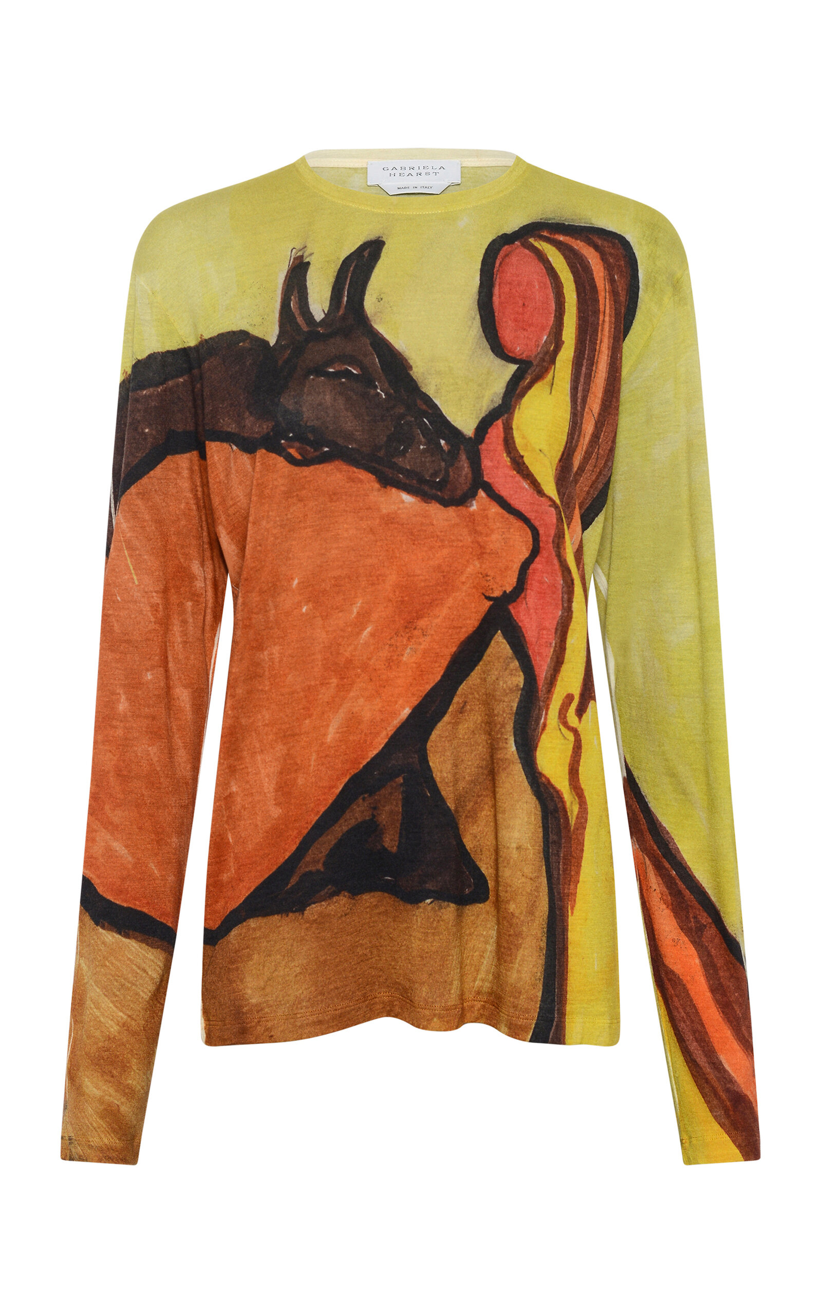Gabriela Hearst Isara Lightweight Cashmere Sweater In Multi
