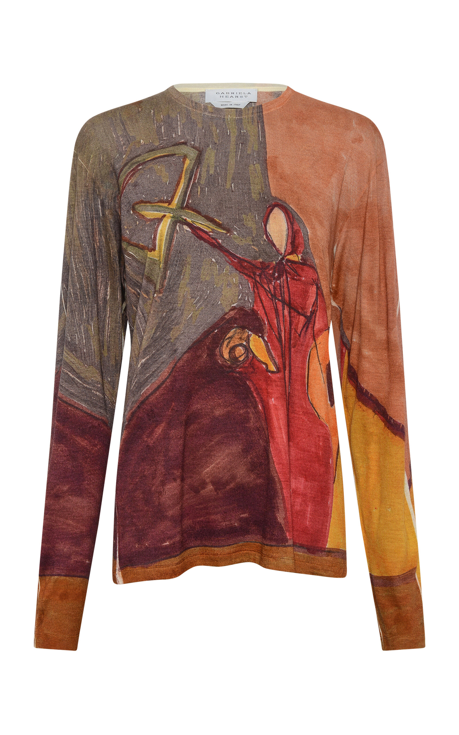 Gabriela Hearst Isara Lightweight Cashmere Sweater In Multi