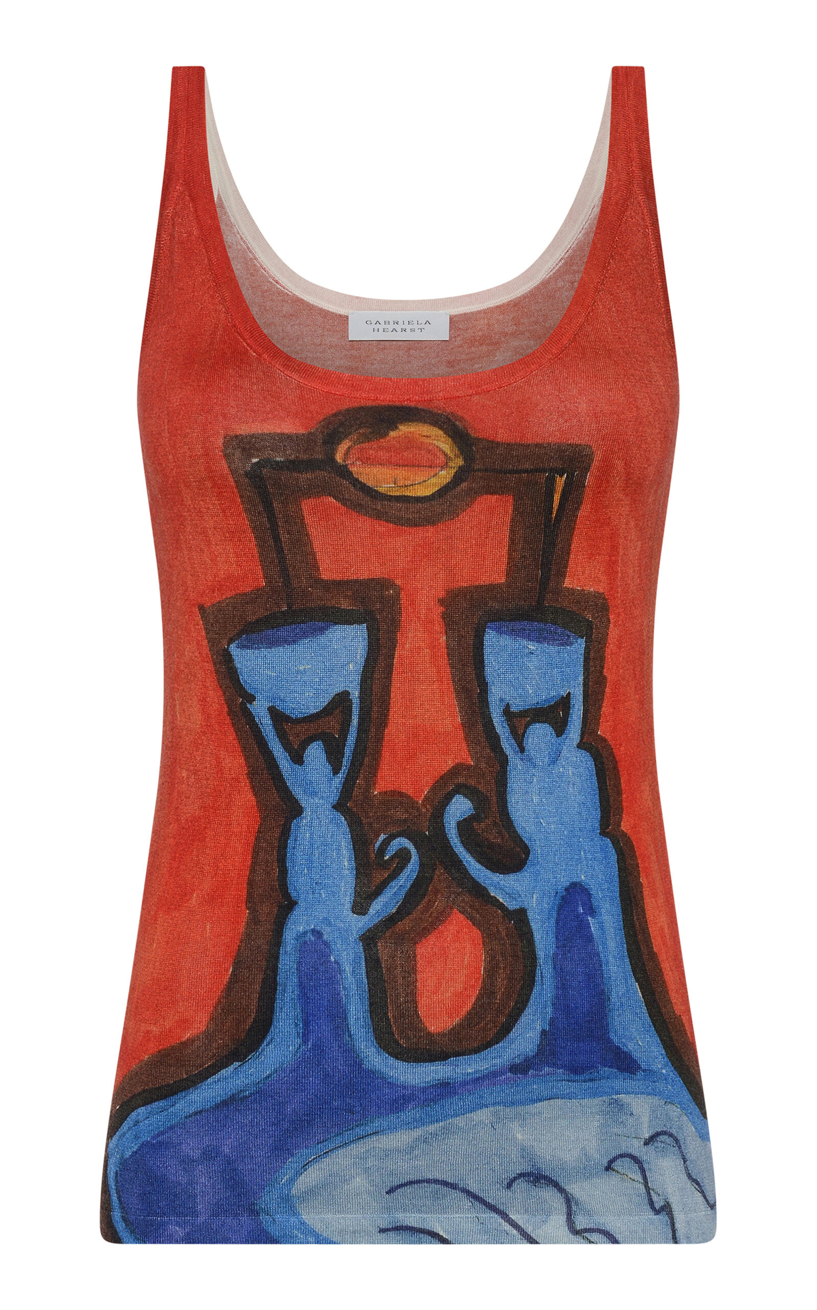 Gabriela Hearst Ecliptor Lightweight Cashmere Tank Top In Red