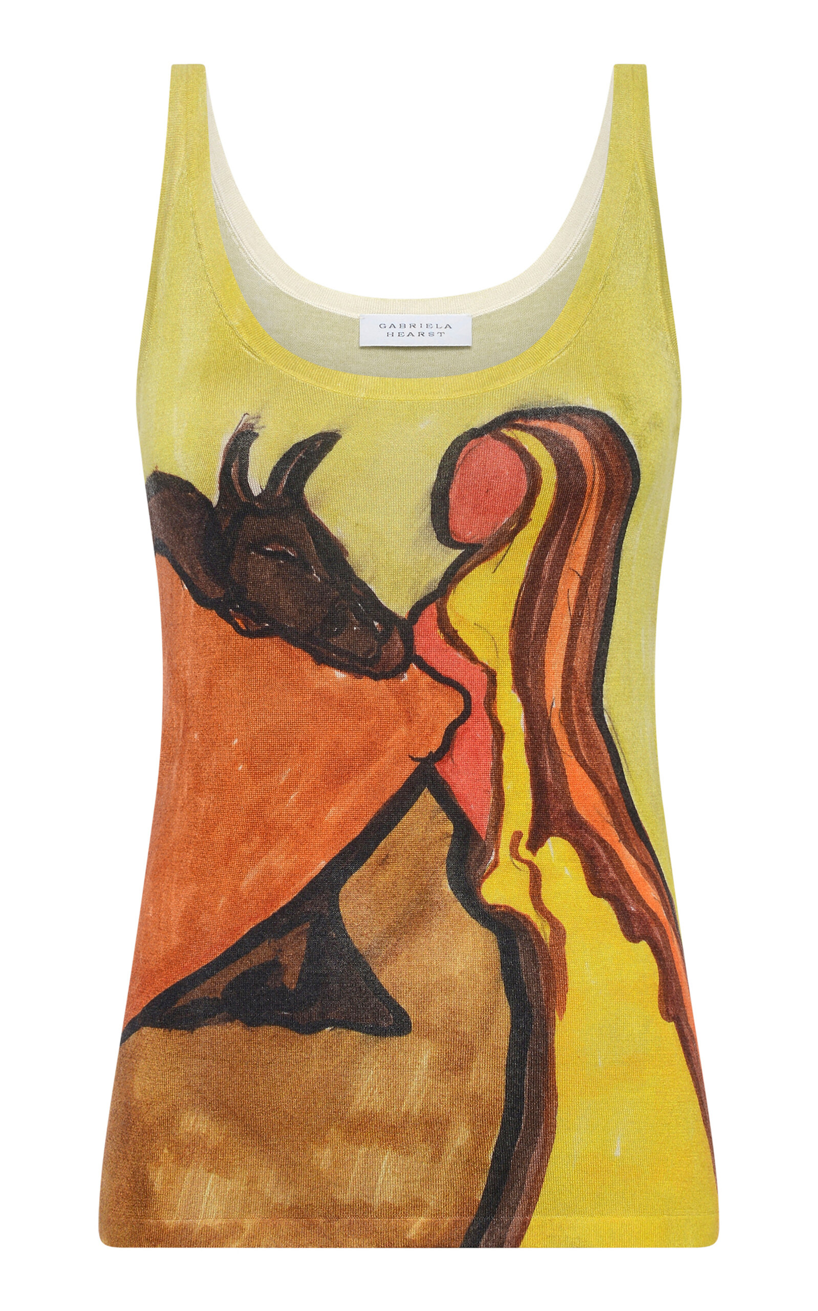 Gabriela Hearst Ecliptor Lightweight Cashmere Tank Top In Yellow