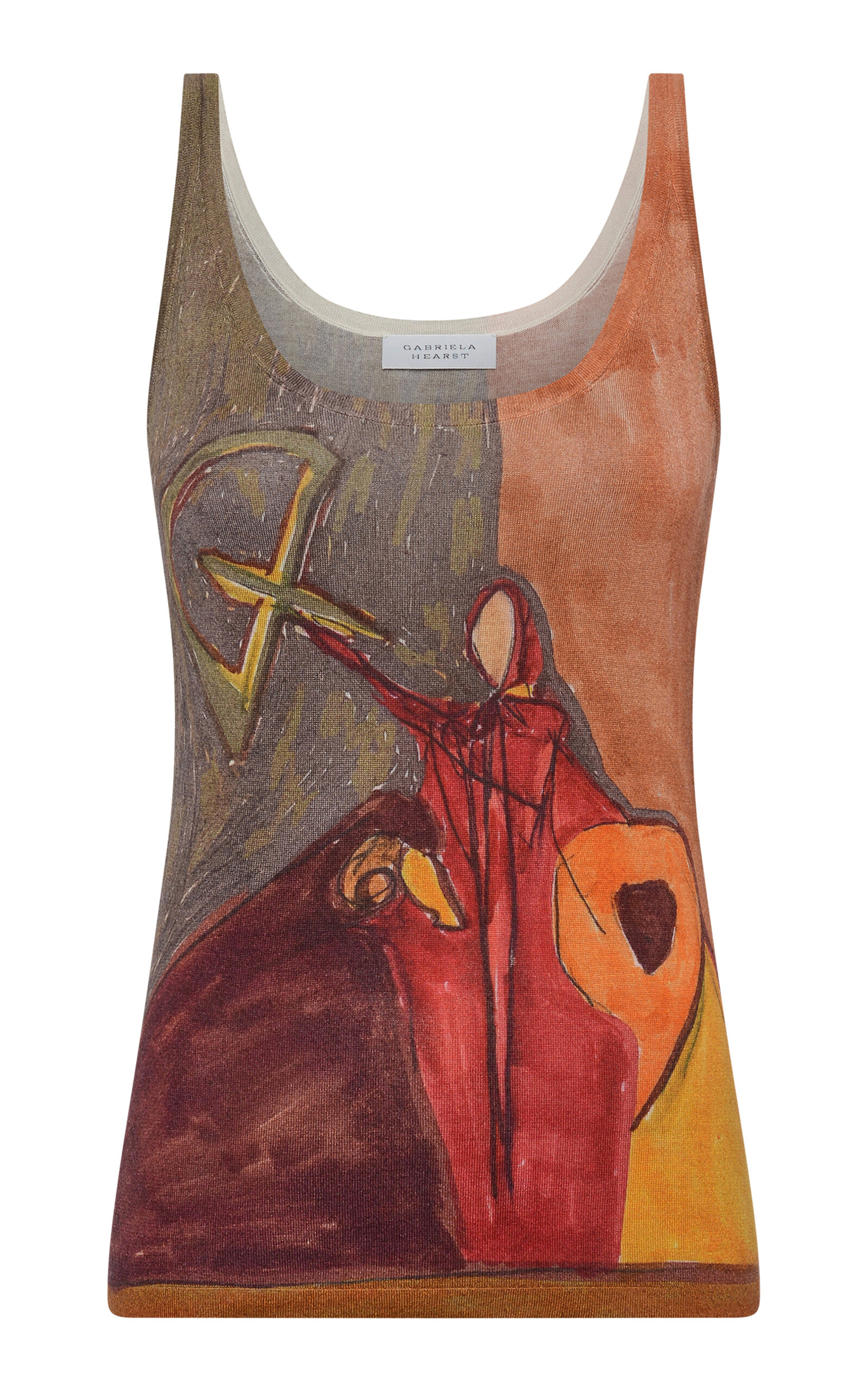 Gabriela Hearst Ecliptor Lightweight Cashmere Tank Top In Multi