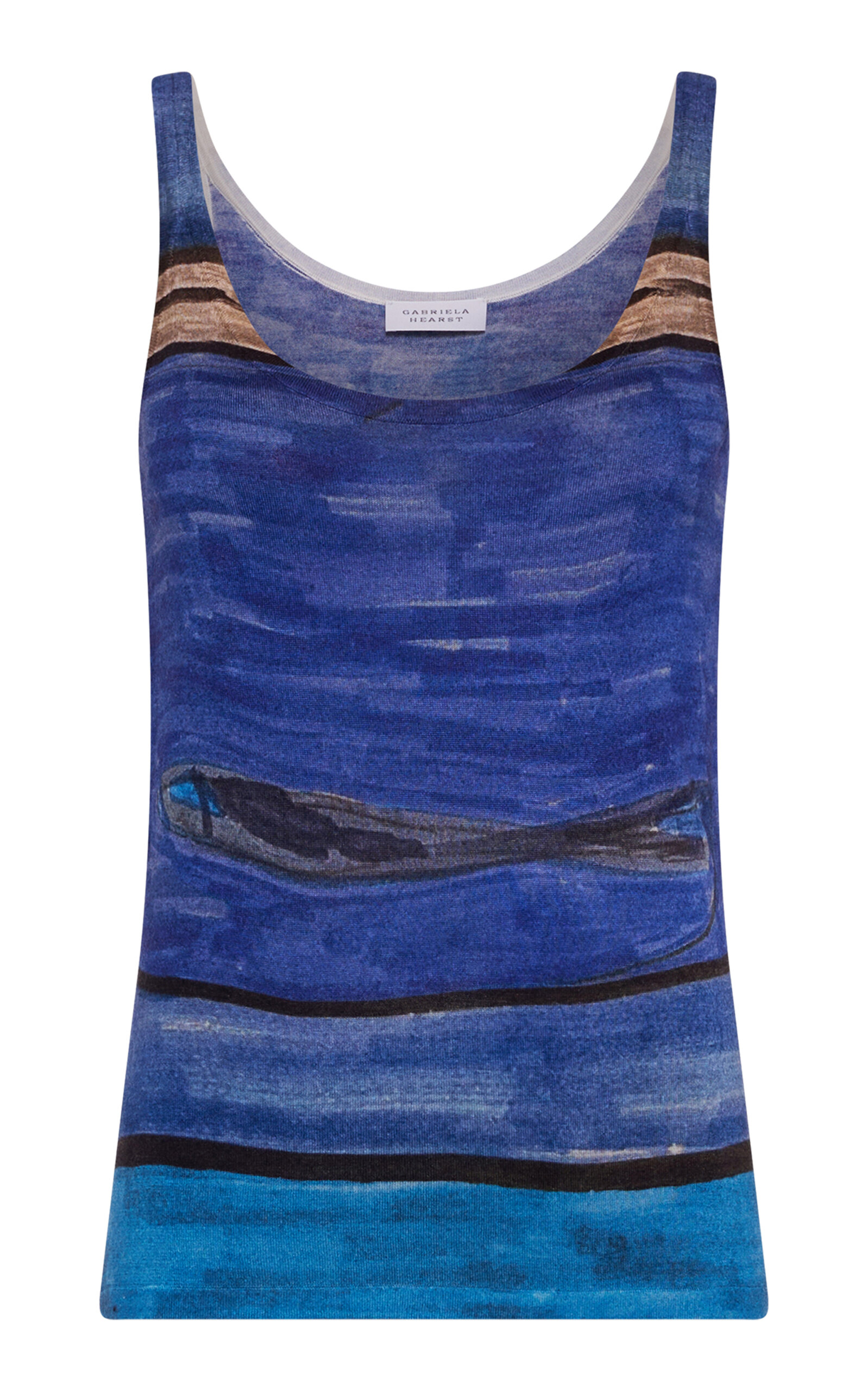 Gabriela Hearst Ecliptor Lightweight Cashmere Tank Top In Blue