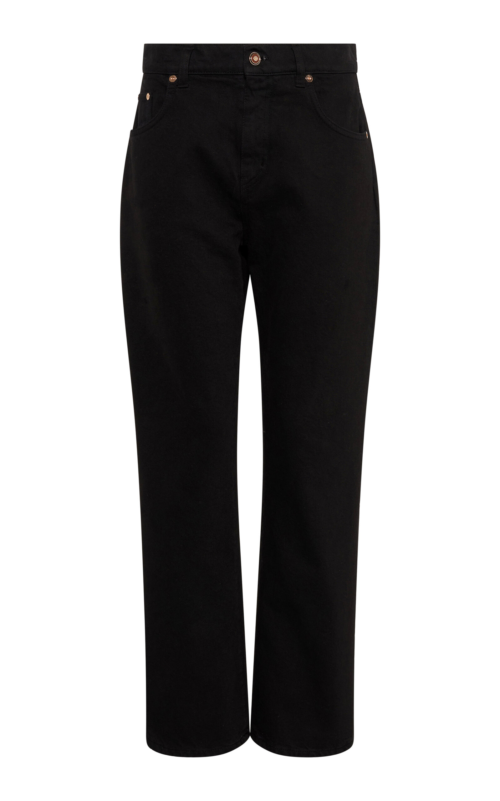 Gabriela Hearst Elara Rigid High-rise Cropped Jeans In Black