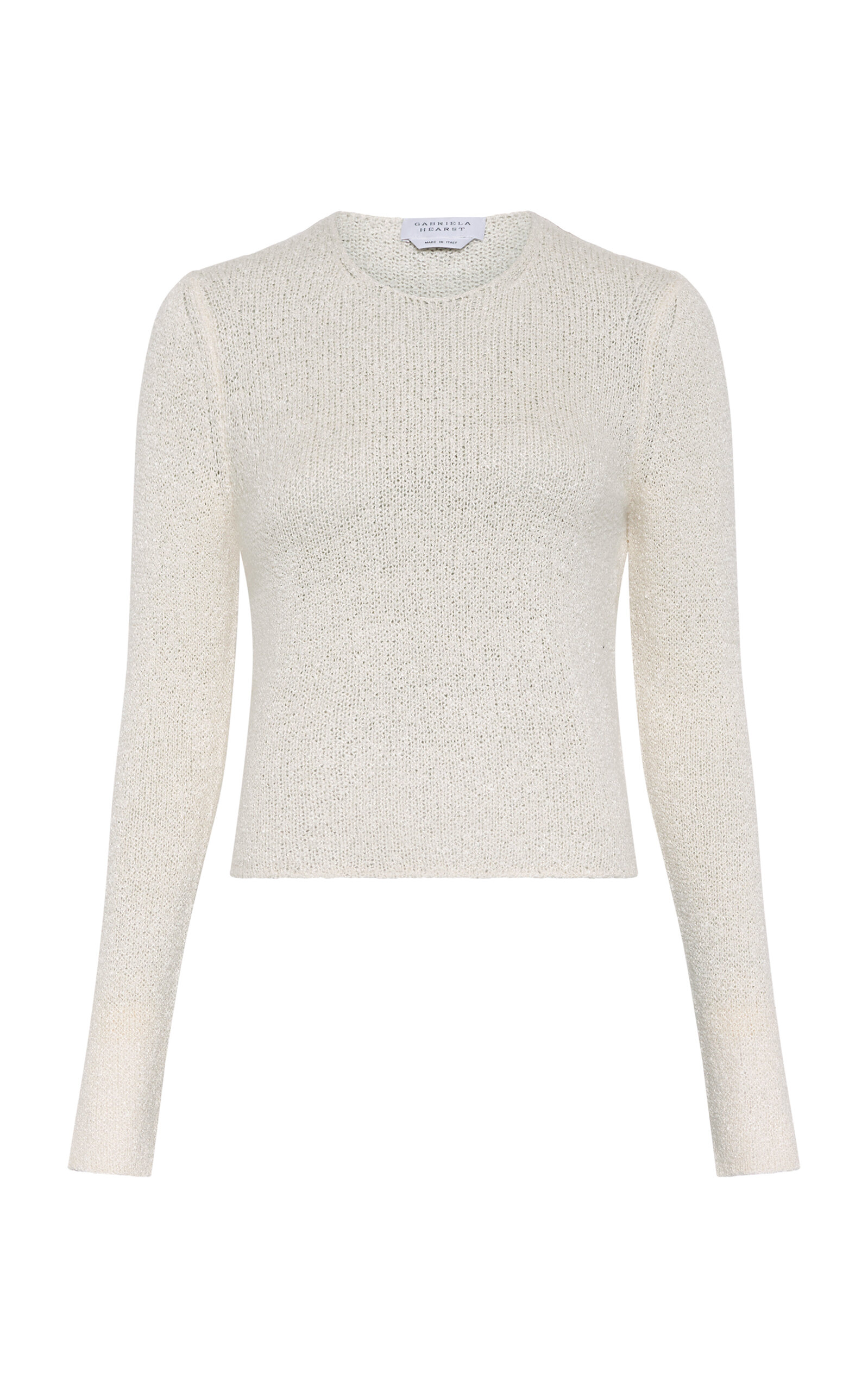 Gabriela Hearst Praedics Knit Silk Top - Off-White - XL