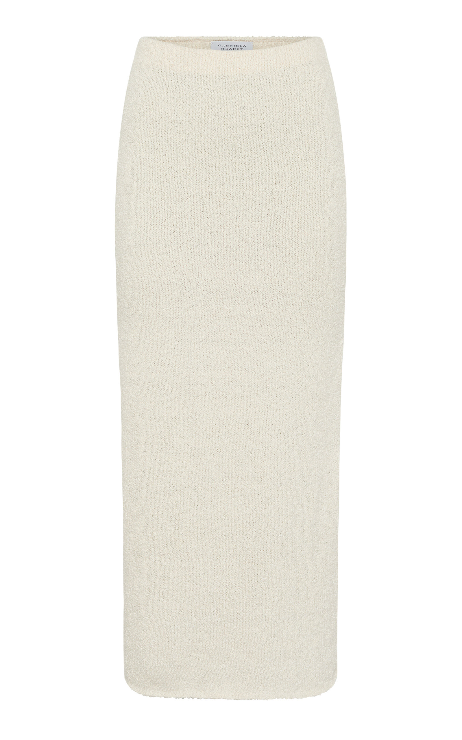 Gabriela Hearst Terranova Knit Silk Maxi Skirt In White
