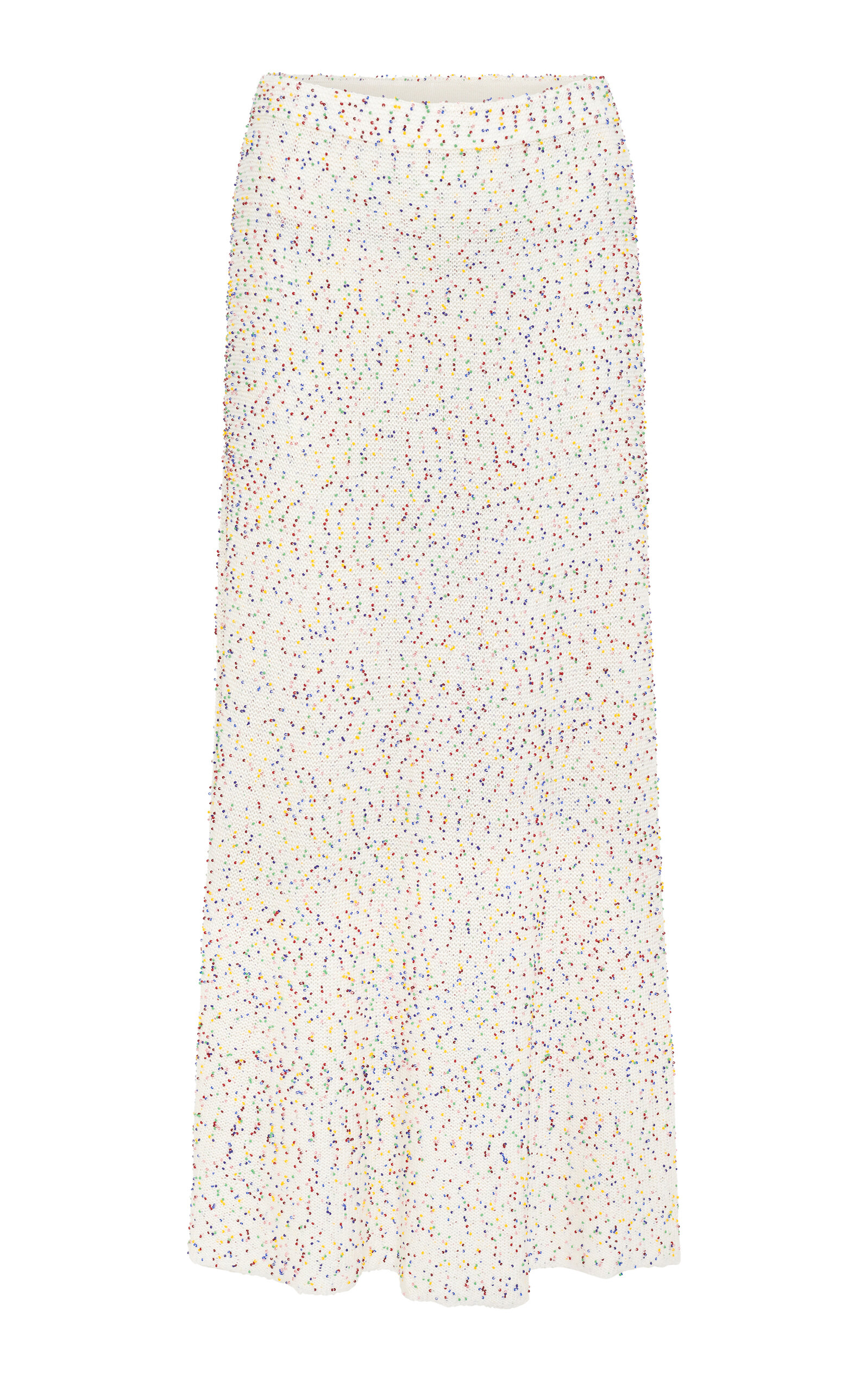 Gabriela Hearst Sabine Beaded Cashmere-silk Maxi Skirt In Multi
